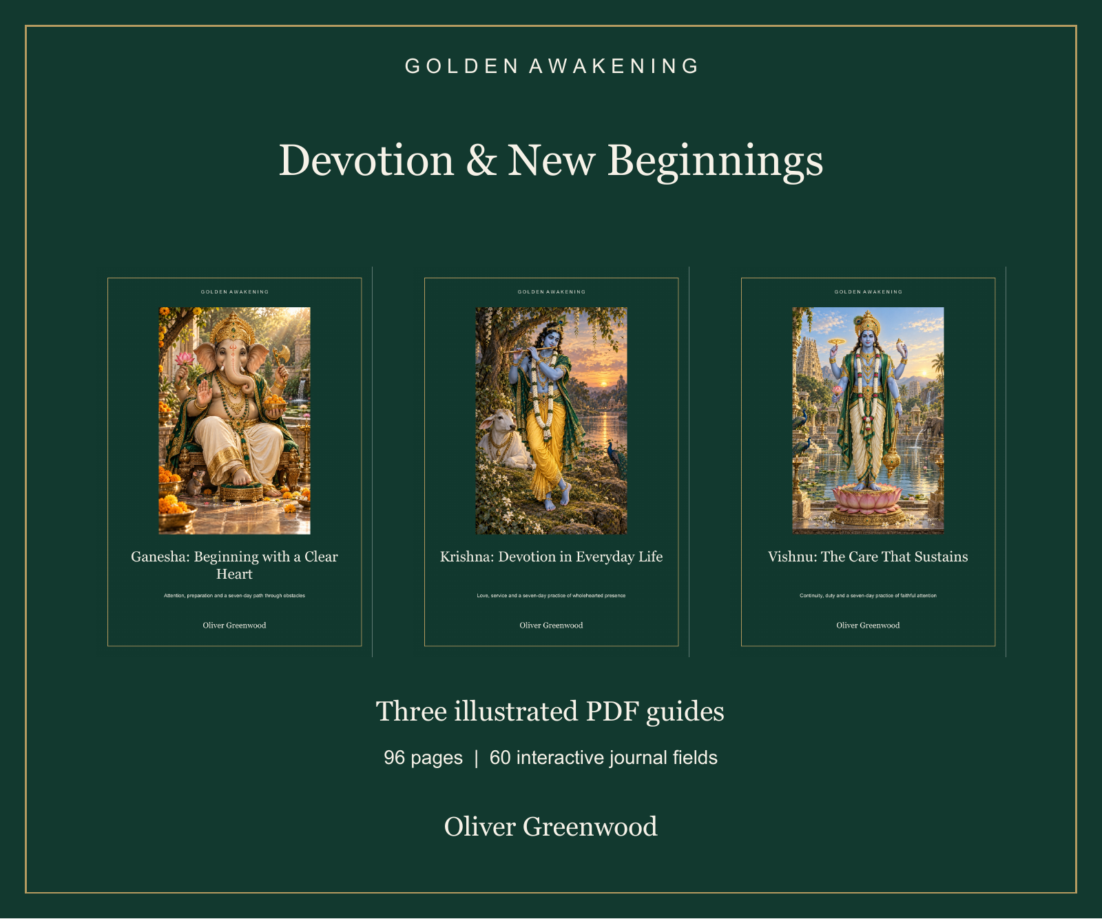 Devotion & New Beginnings — Ganesha, Krishna & Vishnu PDF Collection
