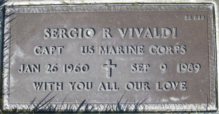 Capt. Sergio "Guido" Vivaldi; VMO-2, Sep 9, 1989