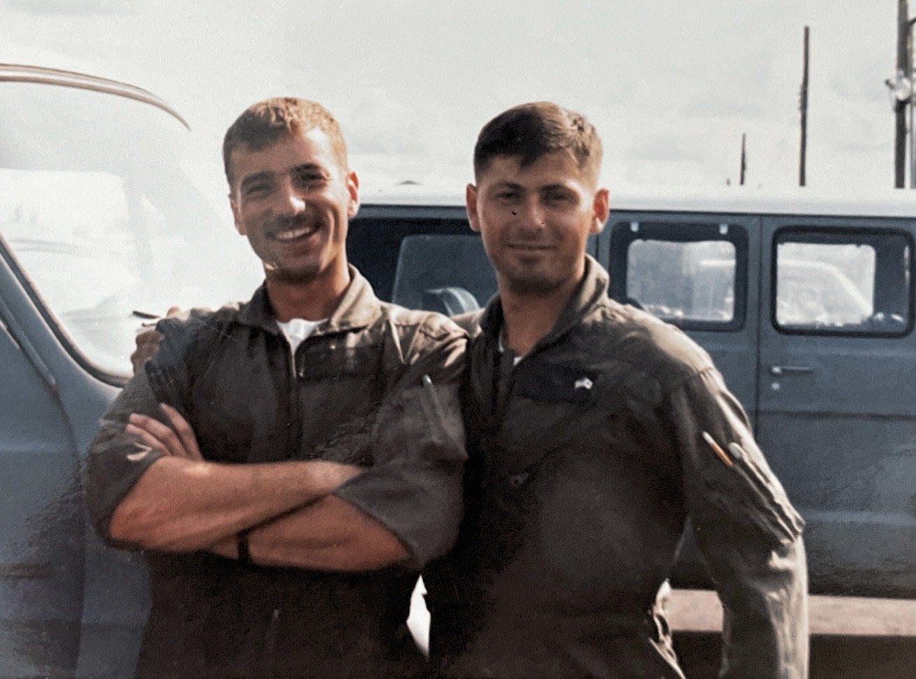 (l-r) Dave "Fooze" Fuzessery, Drew "Drew-san" Bennett; Okinawa