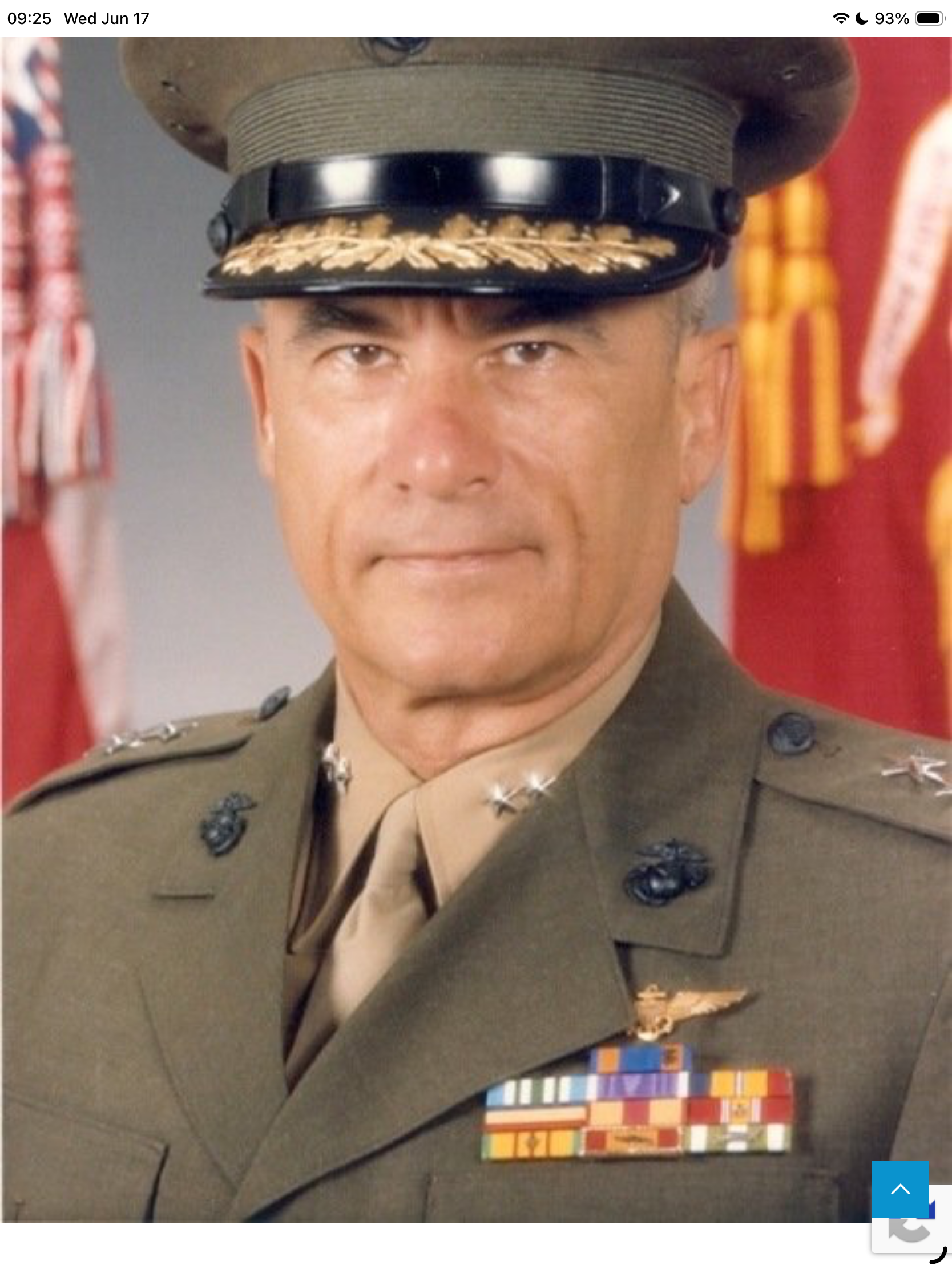 MajGen Richard M. Cook; VMA-331, VMA-332, MAWTS-1 ("Plank Holder") HMM-365, VMO-2, VMO-1 (inaugural OV-10), AWS, DC 3dMAW, CG 2dMAW, FMF-PAC; Sep. 18, 2019