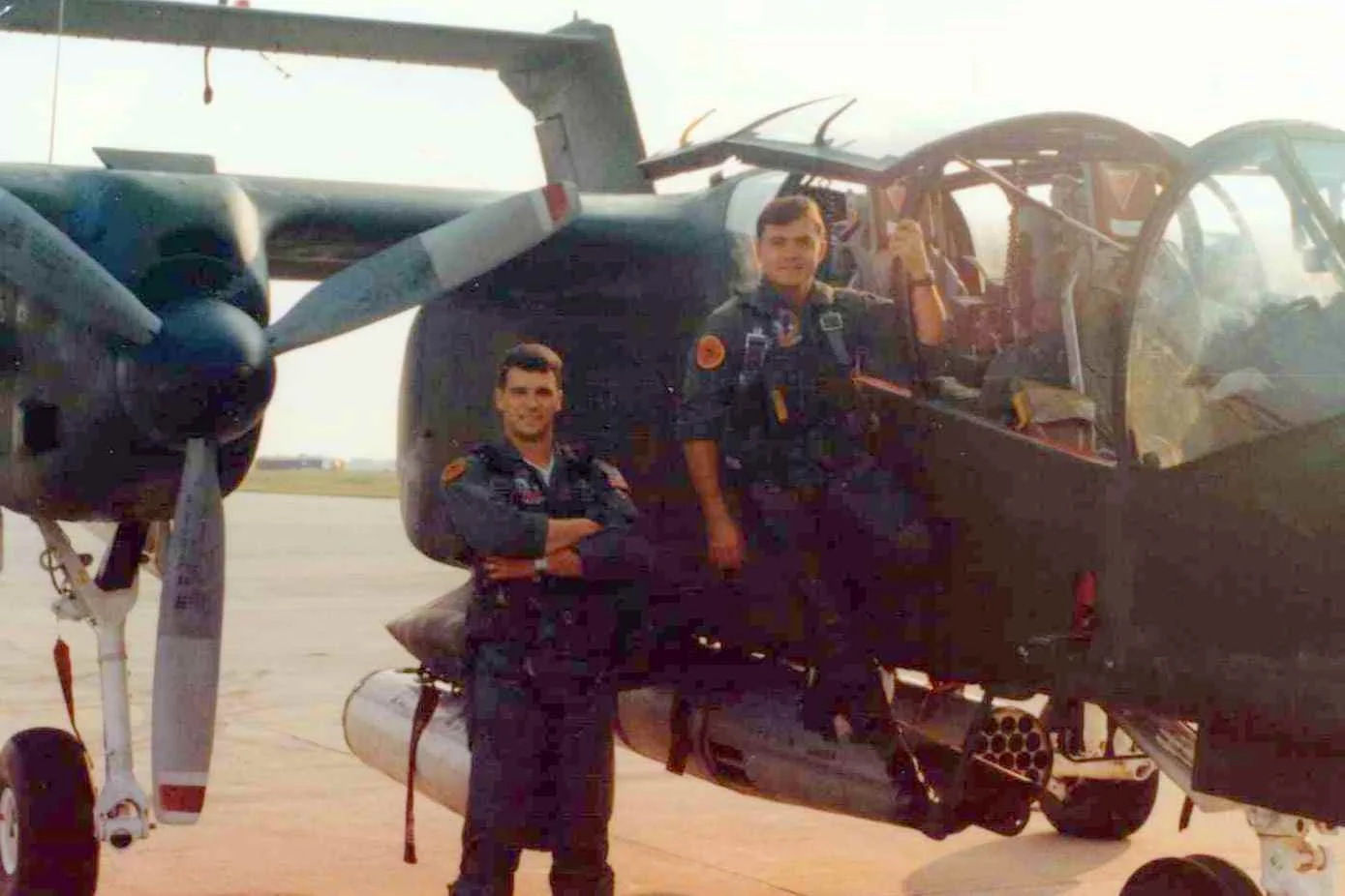 "Beetle" Bailey, "Cookie" Baker, VMO-1 1985