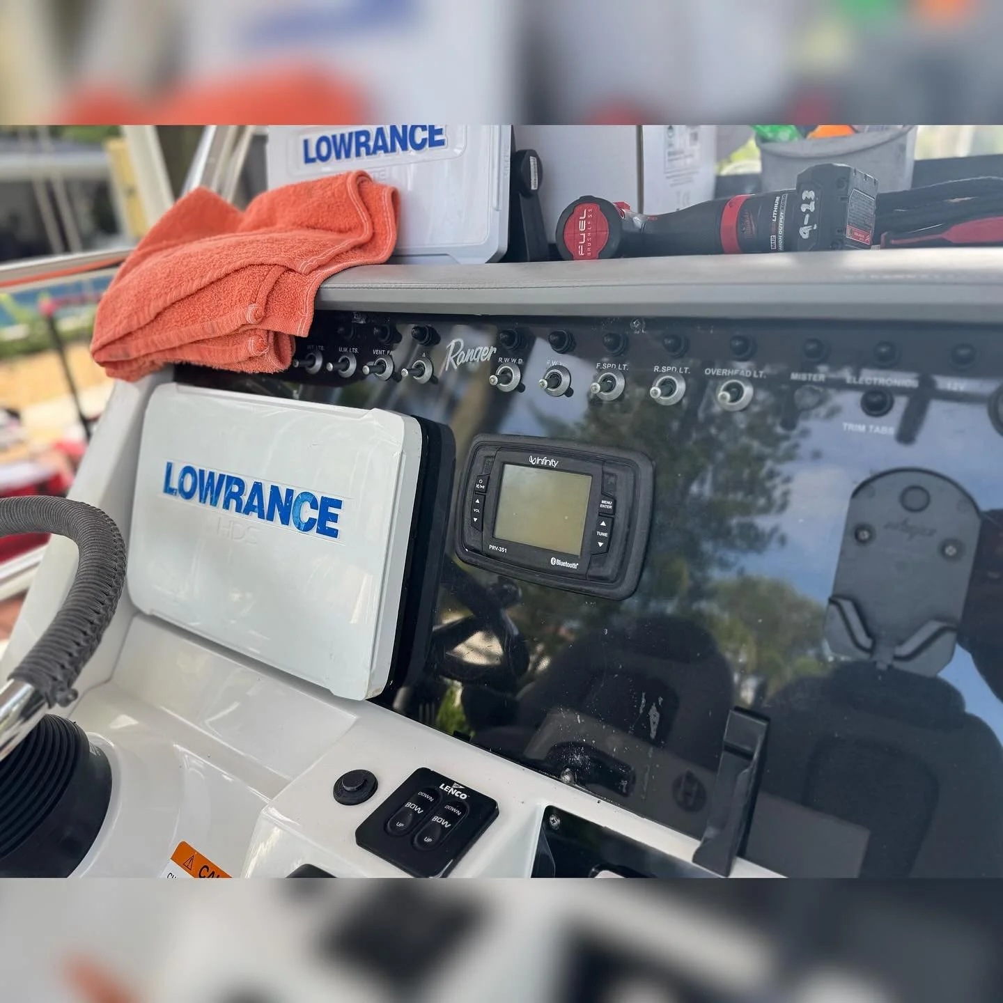 Dont be the quiet guy out on the sandbar this summer, hit us up for a stereo makeover!
This customer just got a sweet new setup installed. All new @garmin_audio 6.5”s all around and this customer wanted a 10” subwoofer as well. All powe