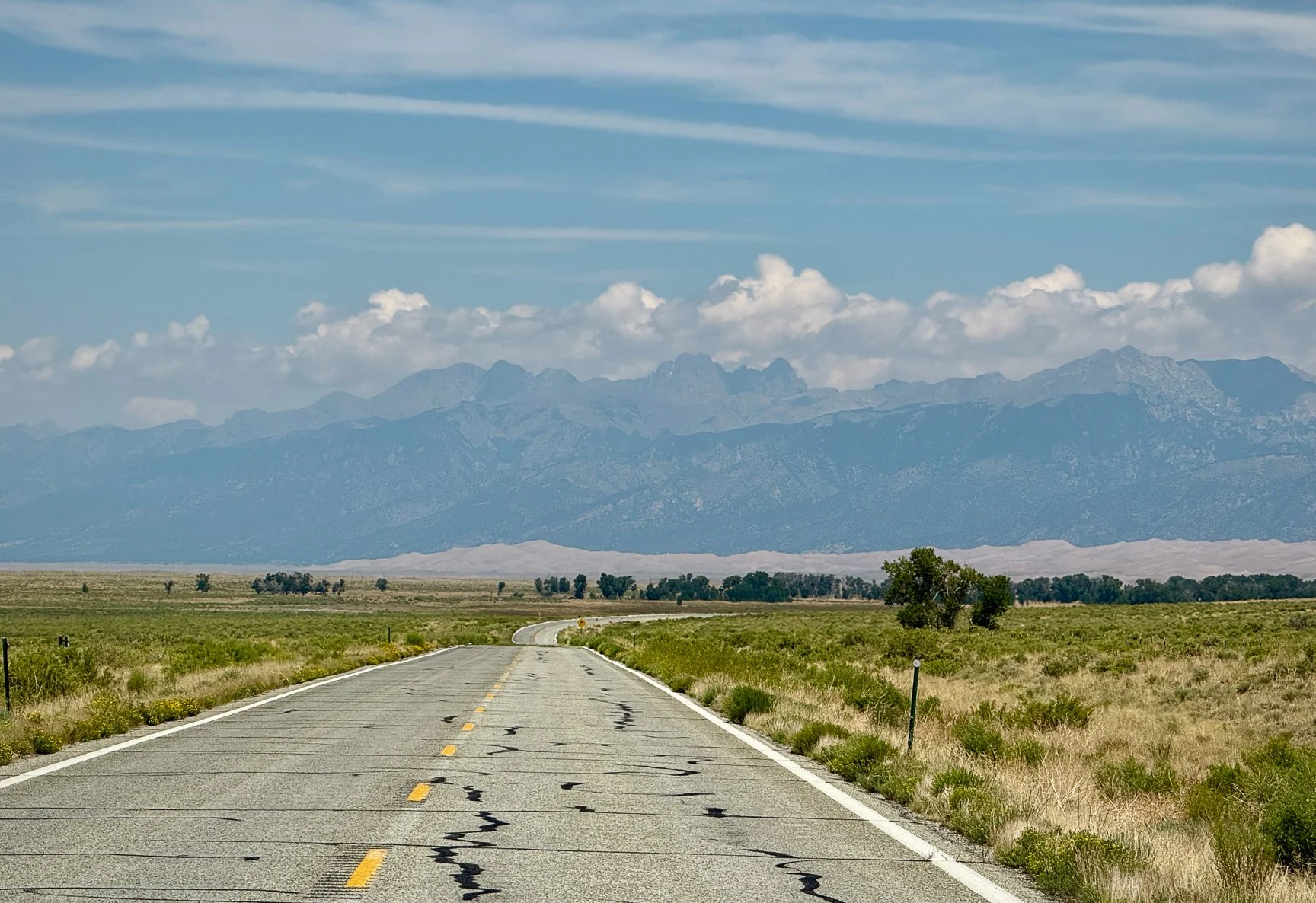 Approaching Great Sand Dunes Nat'l Park