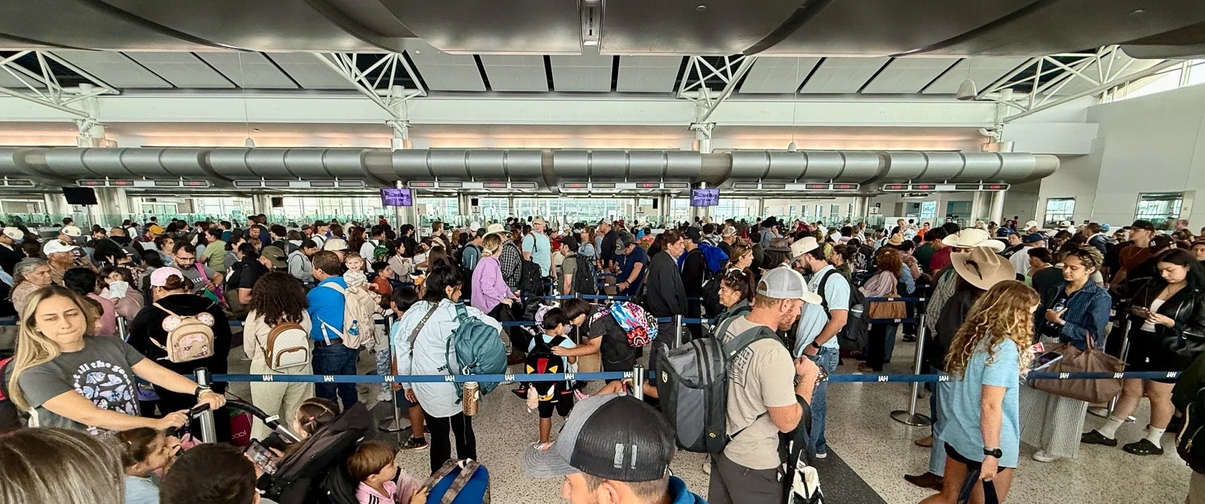 Houston. Immigration. Ughh. Had to beg a cut in line.