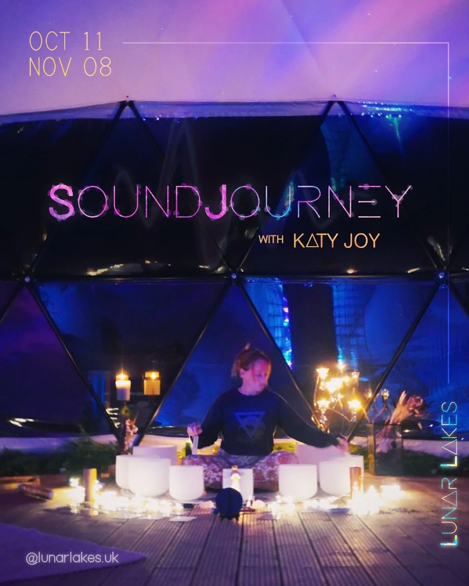 NEW EXPERIENCE: SOUNDJOURNEY

A new version of SOUNDJOURNEY with Katy Joy @findjoyinyourjourney8 has been added to the Autumn Playlist @lunarlakes.uk with 2 extra dates in Autumn!

SOUNDJOURNEY is an immersive sound and light experience in nature, th