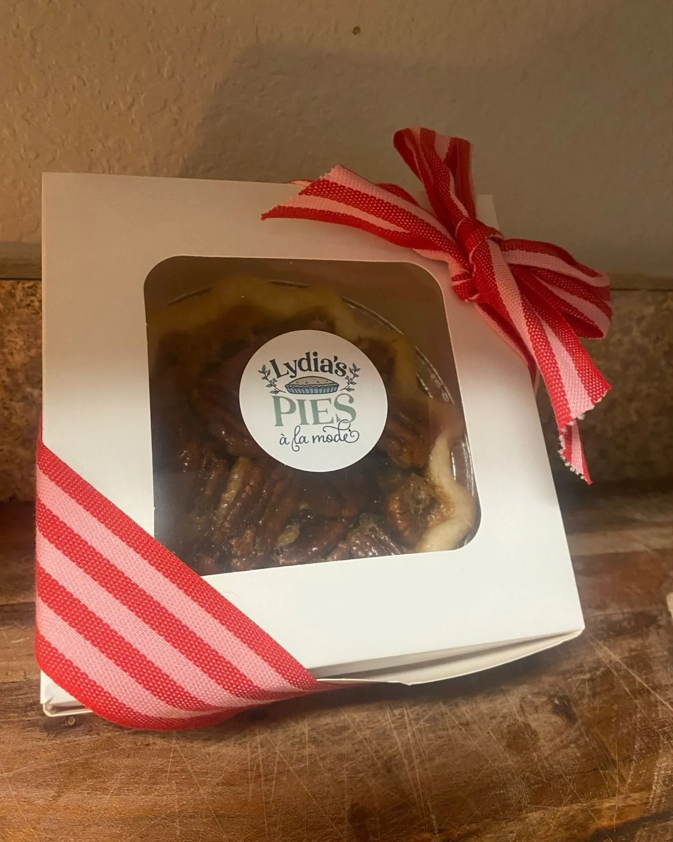 This year give the gift of homemade mini pies!  Available for order on lydiaspies.com