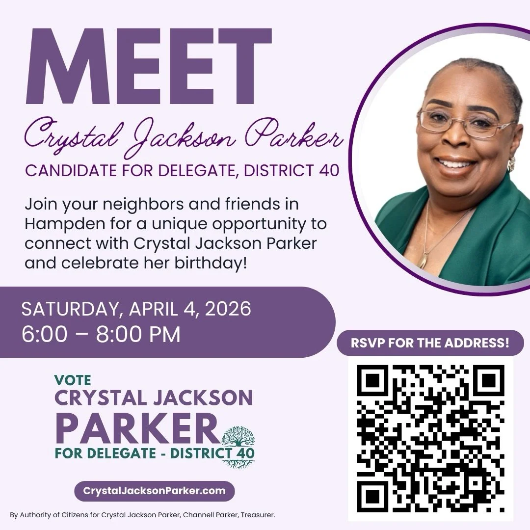 Tomorrow! 🎉 Join us for a special meet and greet celebrating Crystal! ⬆️ Scan for a ticket 😎 There will be cake&hellip; 🎂 

Can&rsquo;t make it in person? Tune into my fun bday livestream on FB (@ ElectCrystalParker) at 7:30pm where I&rsquo;ll ans