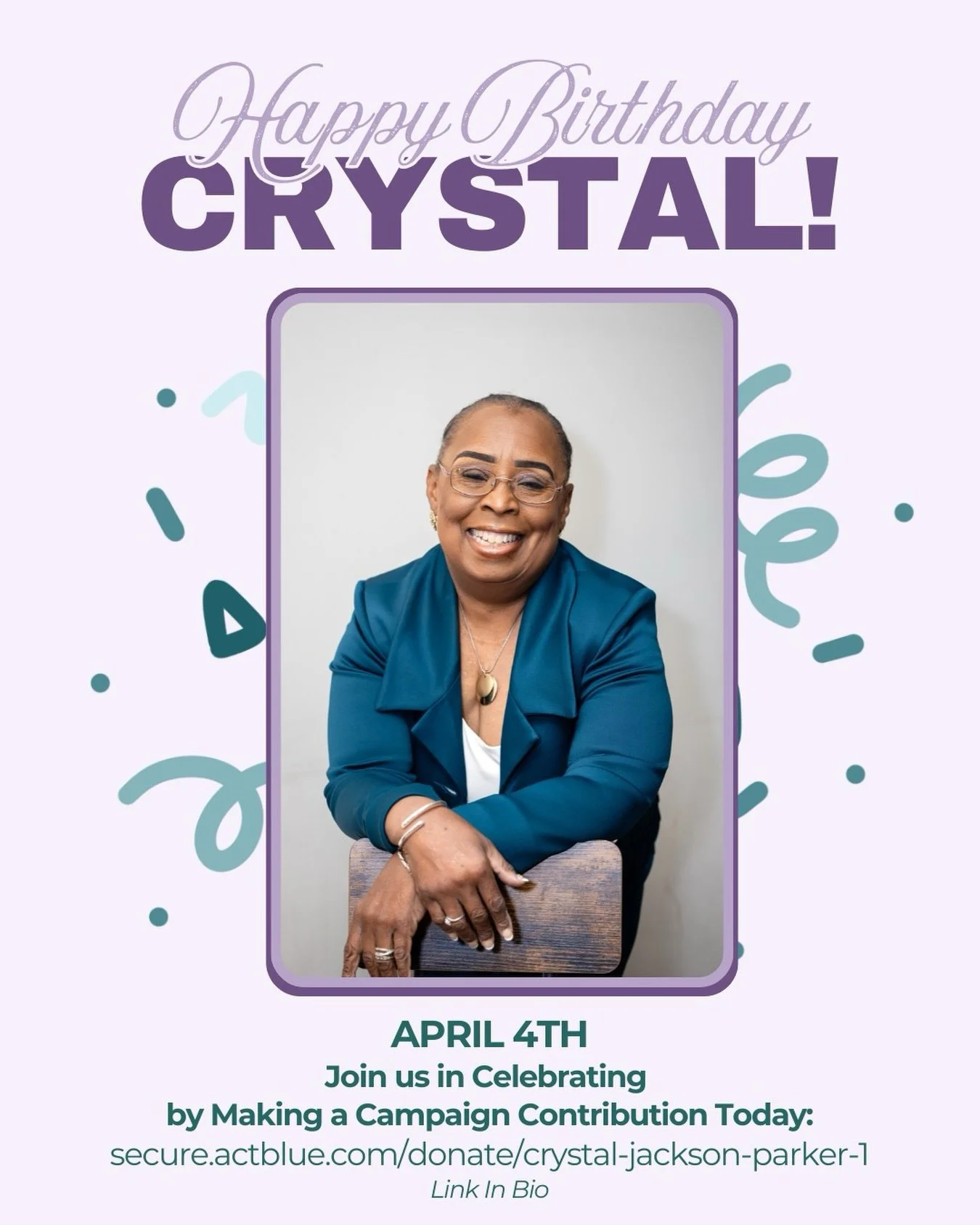 Comment below to wish Crystal Jackson Parker a very happy birthday 🥳💜