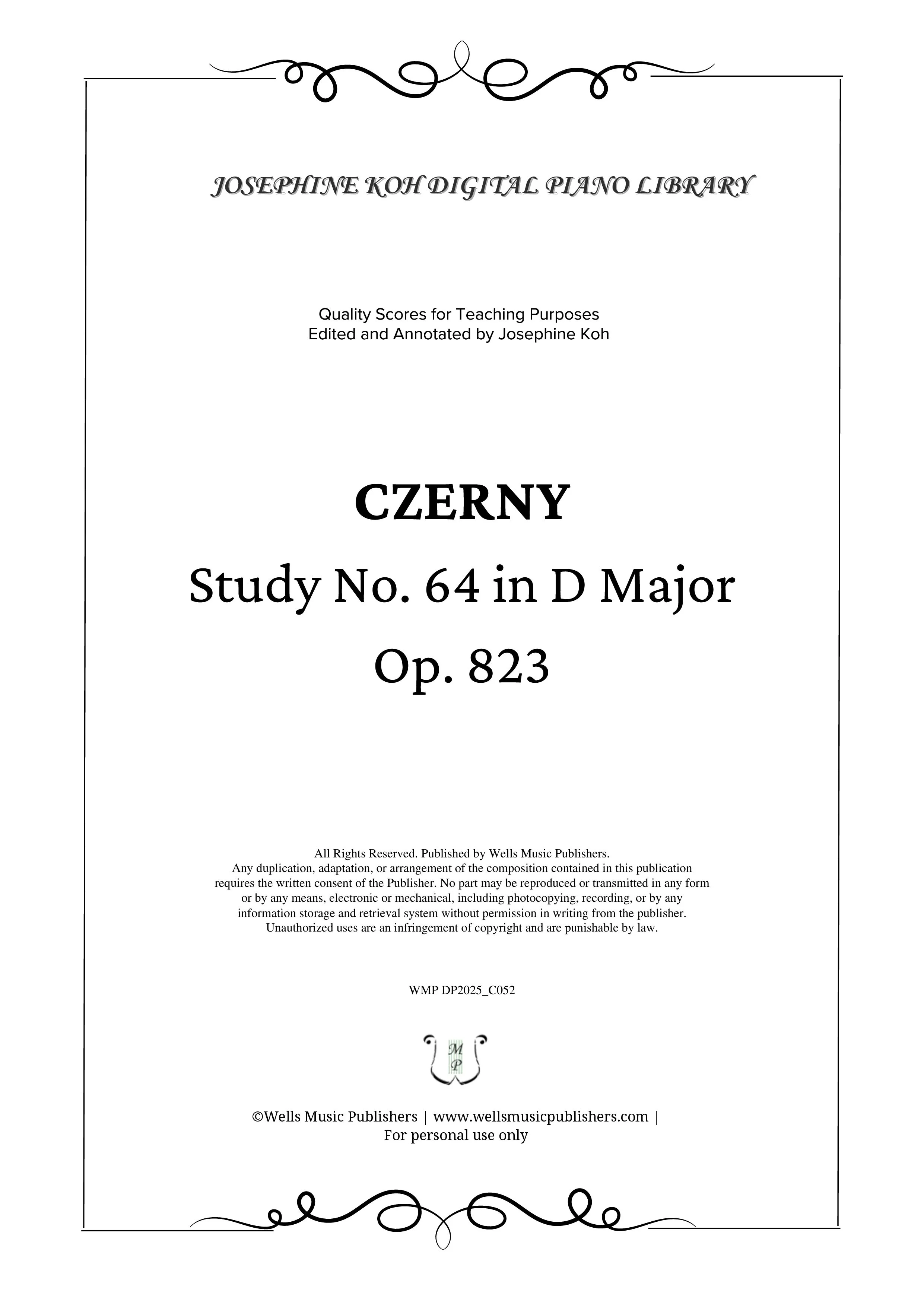 Czerny_Study Op. 823 No. 64 (WMP DP2025_C052)-sf