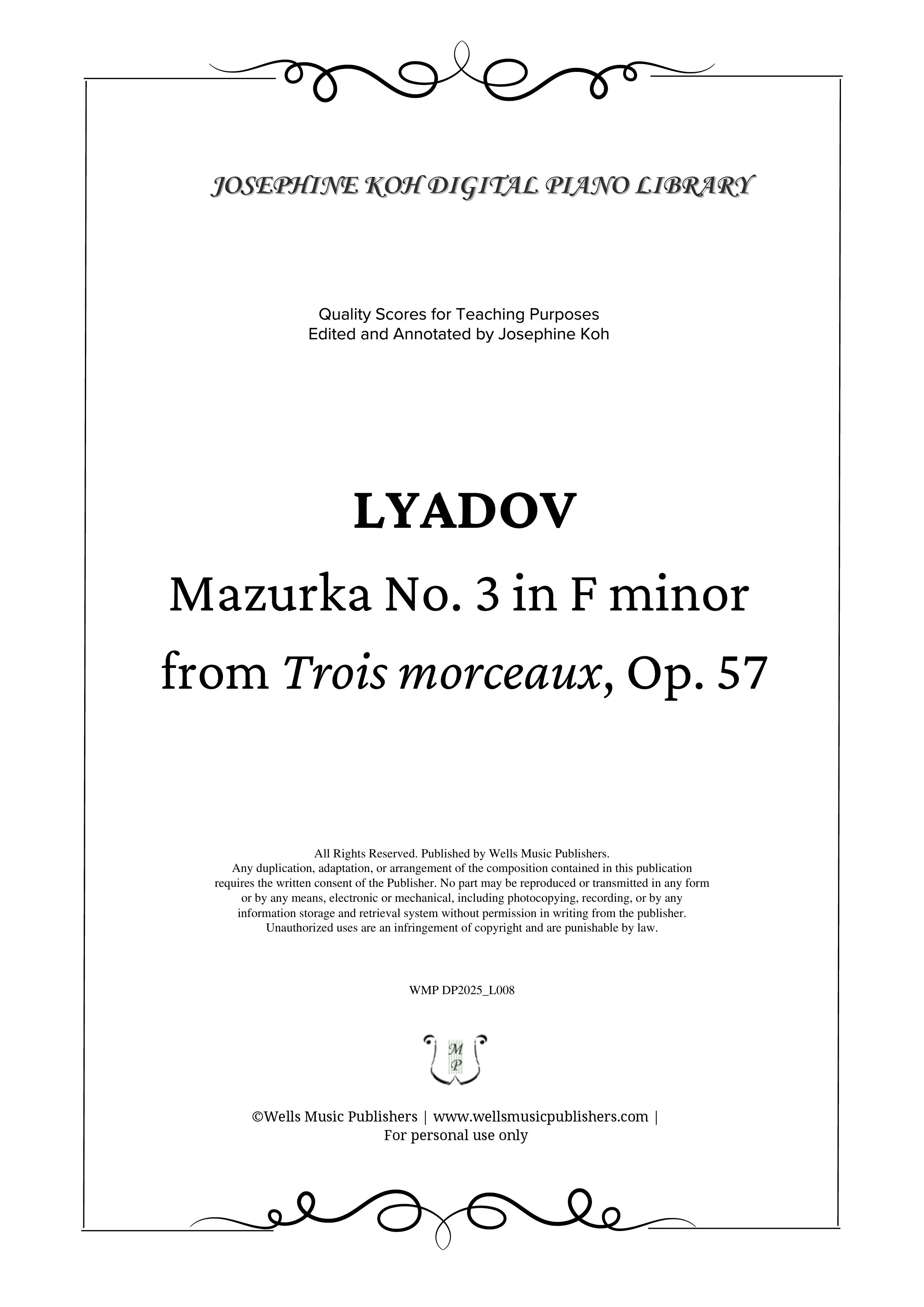 Lyadov_Mazurka in F minor, Op. 57 (WMP DP2025_L008)-sf