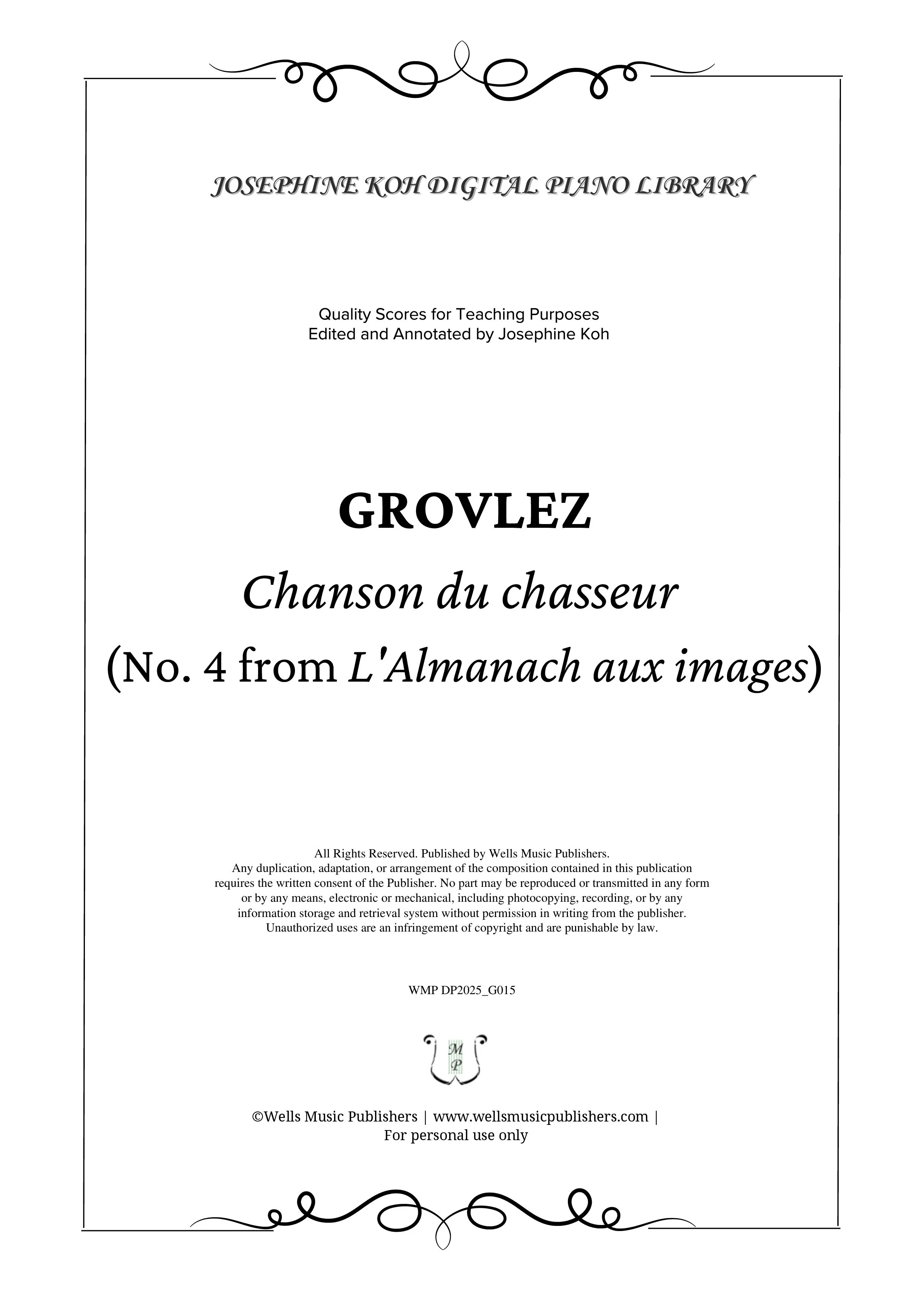 Grovlez_Chanson du chasseur (WMP DP2025_G015)-sf