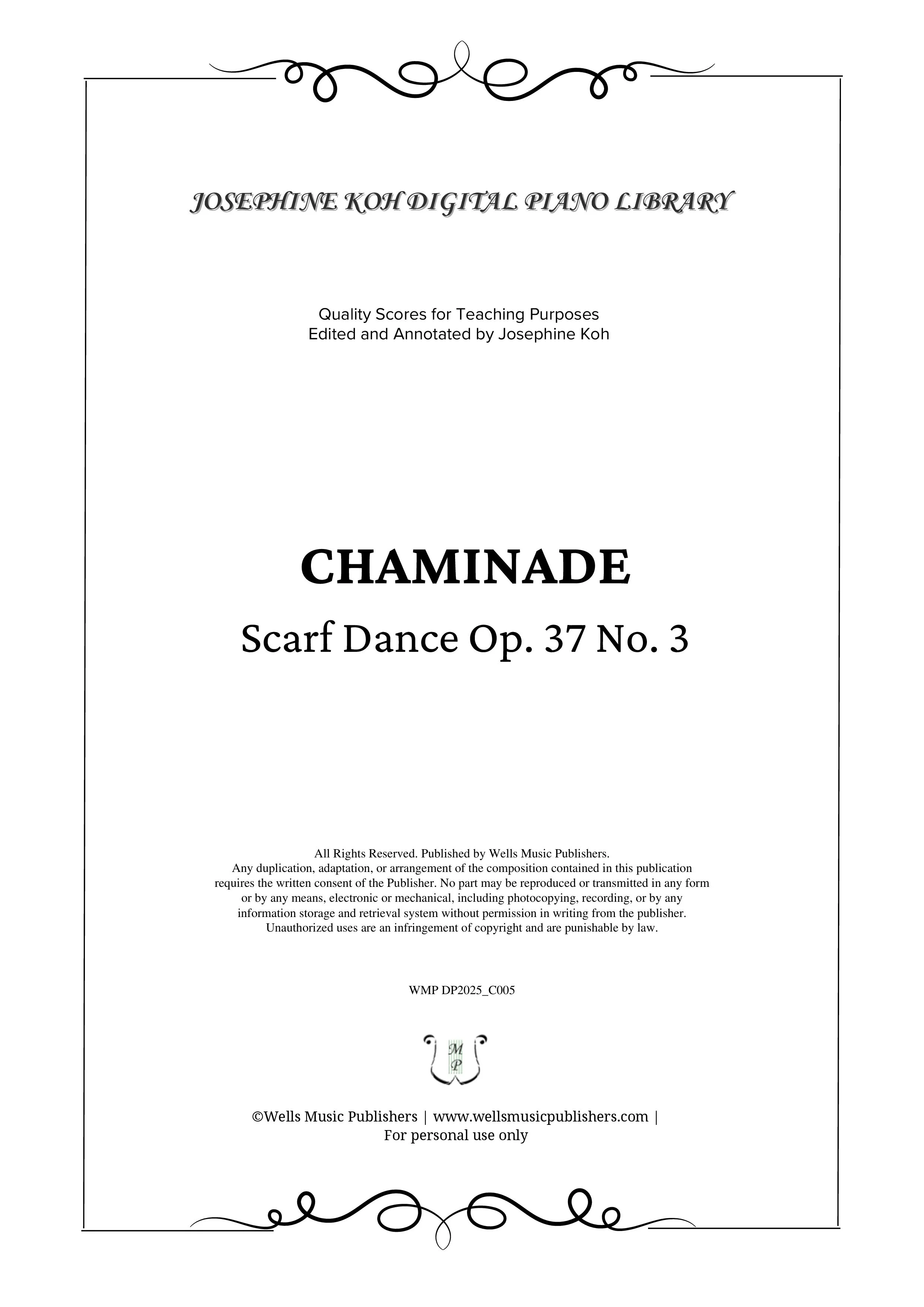 Chaminade Scarf Dance Op. 37 No. 3 (WMP DP2025_C005)-sf