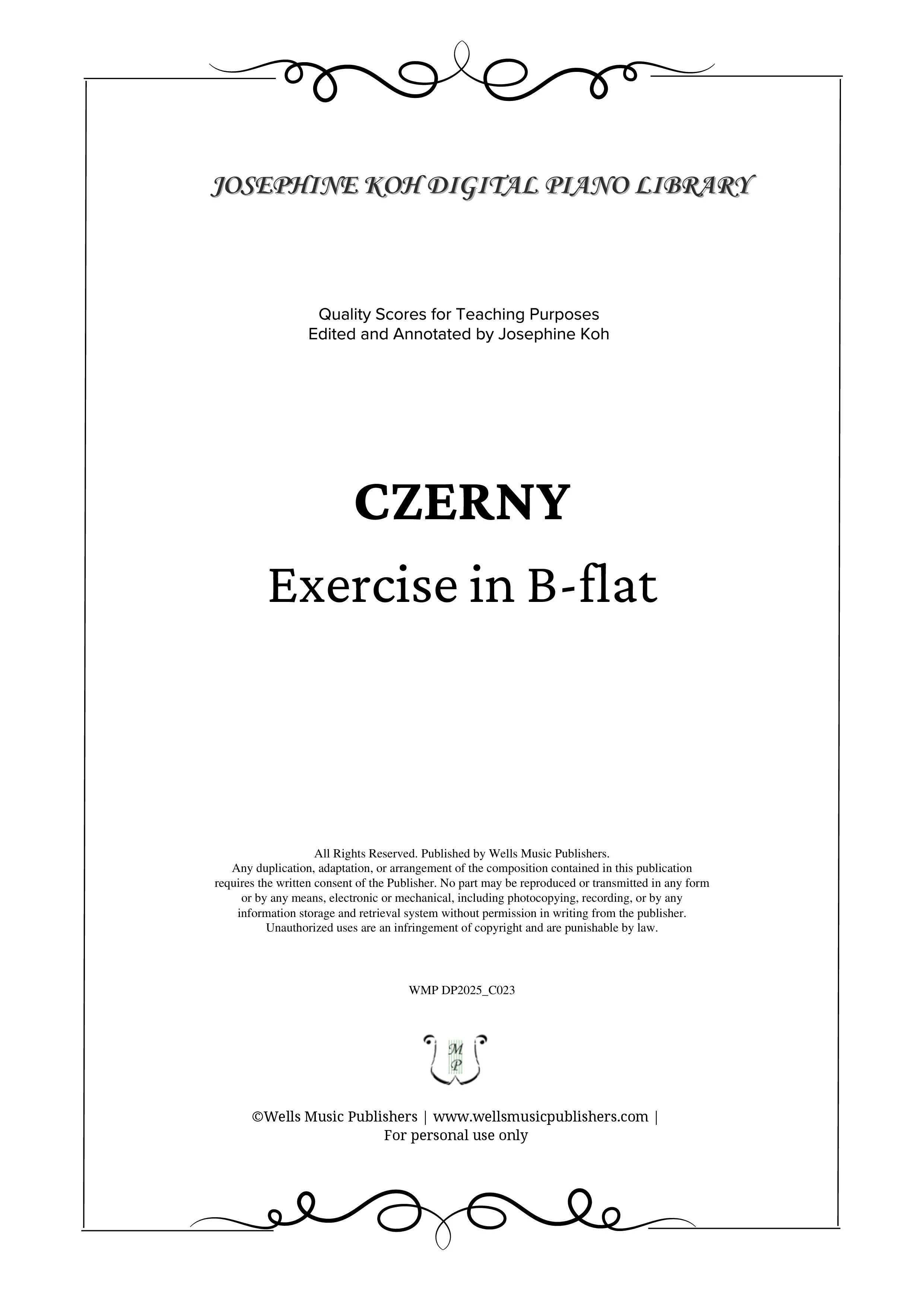 Czerny_Exercise in B-flat (WMP DP2025_C023)-sf