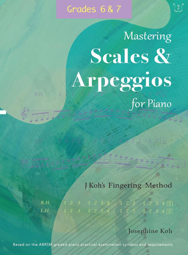 Mastering Scales and Arpeggios for Piano, J Koh's Fingering Method Grades 6 & 7