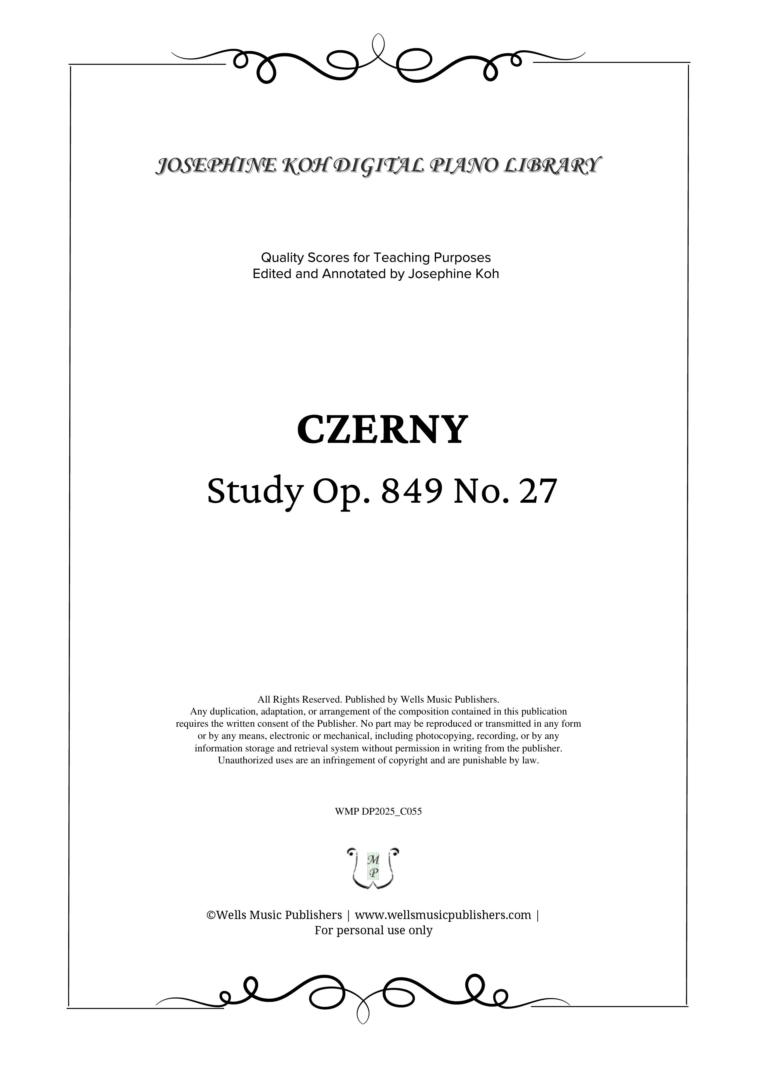Czerny_Study Op. 849 No. 27 (WMP DP2025_C055)-sf