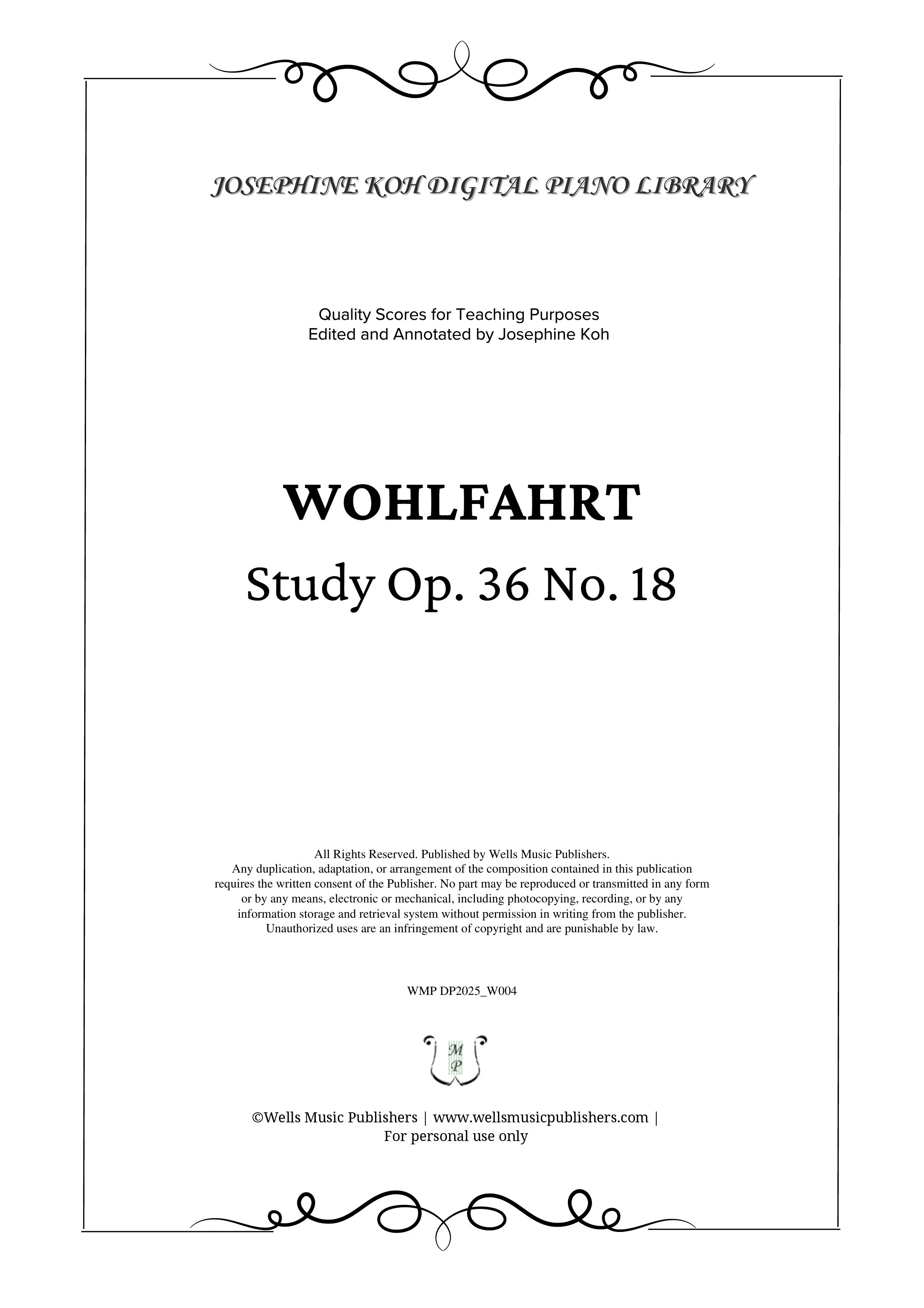Wohlfahrt_Study Op. 36 No. 18 (WMP DP2025_W004)-sf