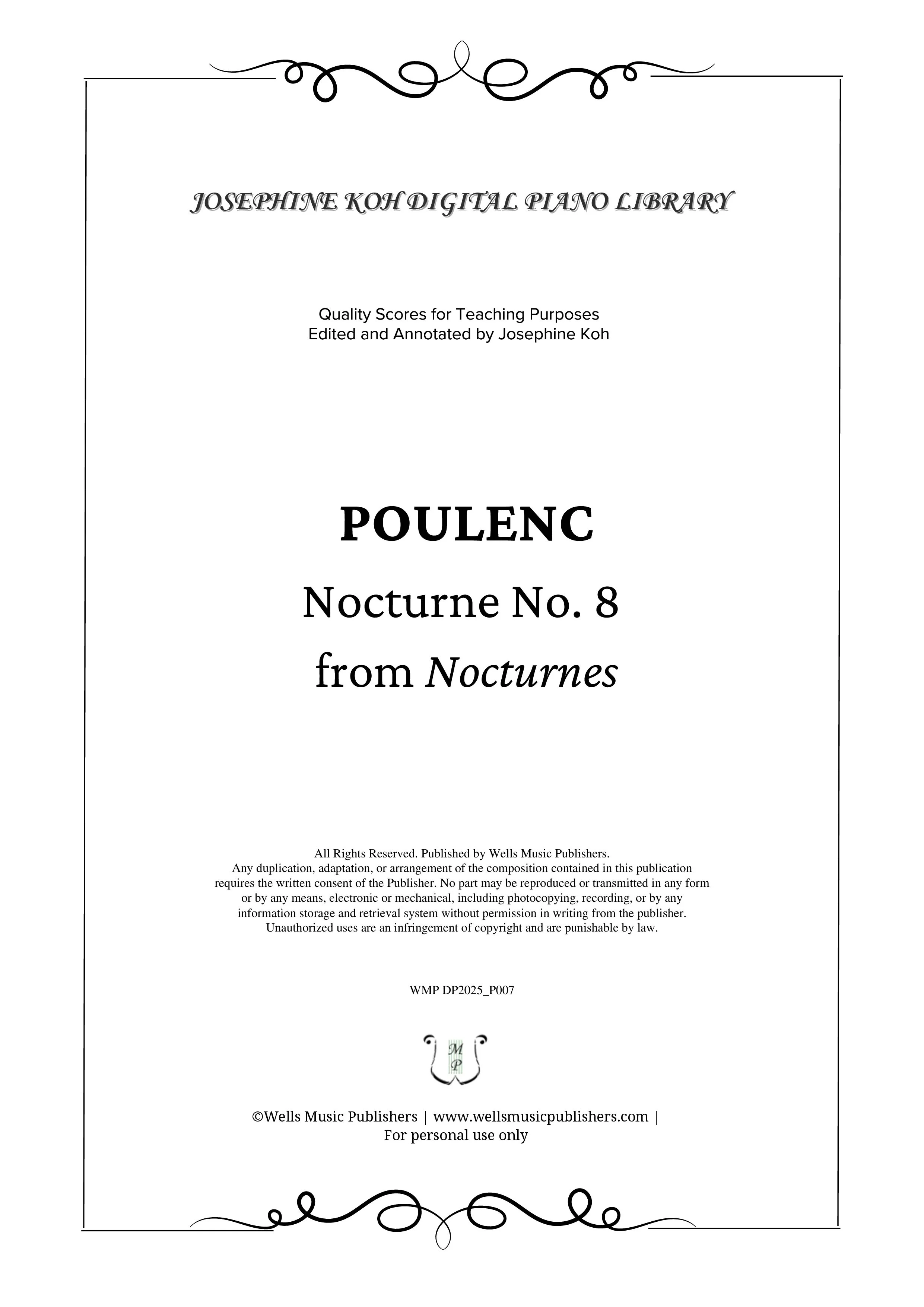 Poulenc_Nocturne No. 8 from Nocturnes (WMP DP2025_P007)-sf