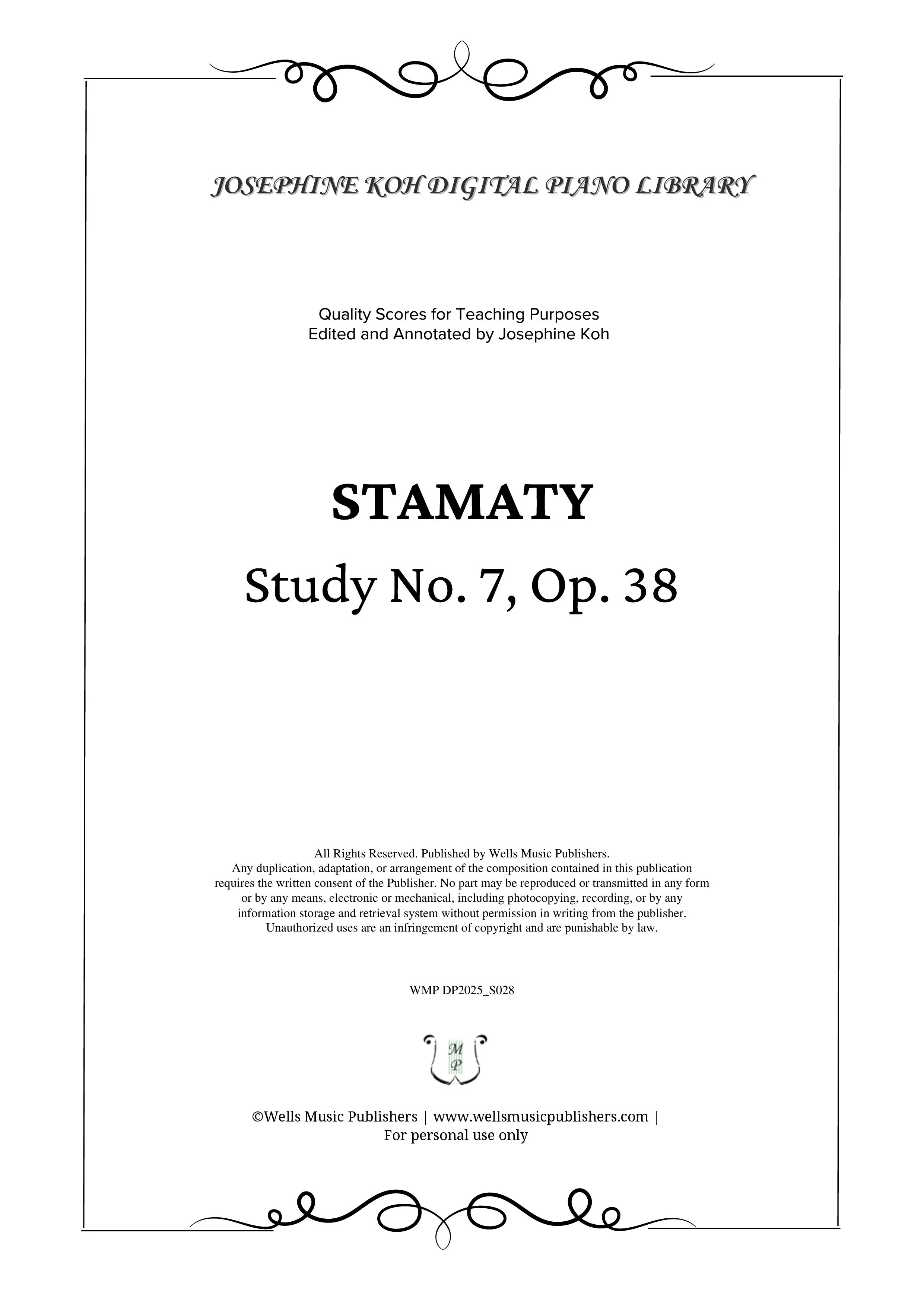 Stamaty_Study No. 7, Op. 38 (WMP DP2025_S028)-sf