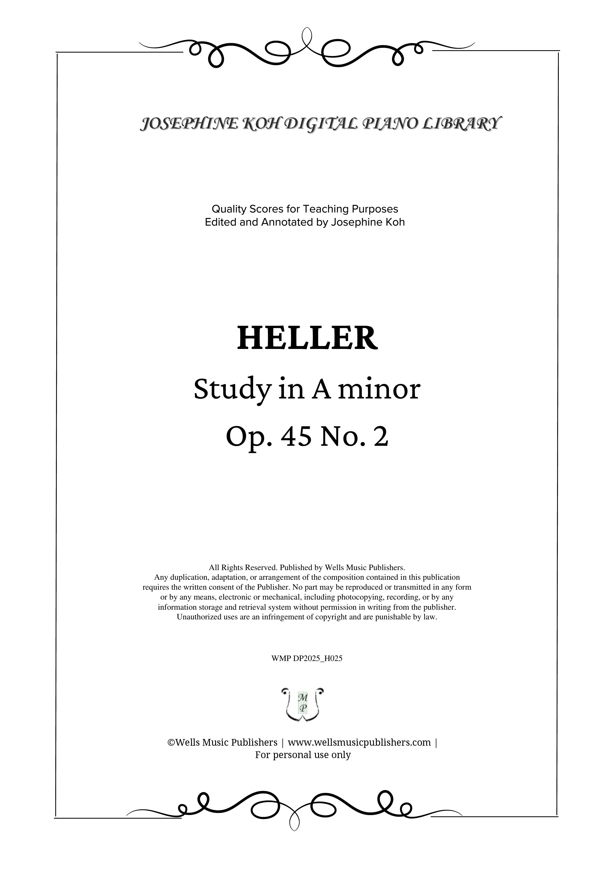 Heller_Study in A minor, Op. 45 No. 2 (WMP DP2025_H025)-sf