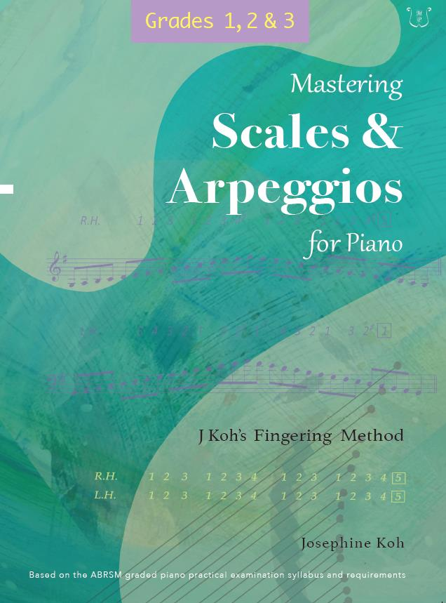 Mastering Scales and Arpeggios for Piano, J Koh's Fingering Method Grades 1,2&3