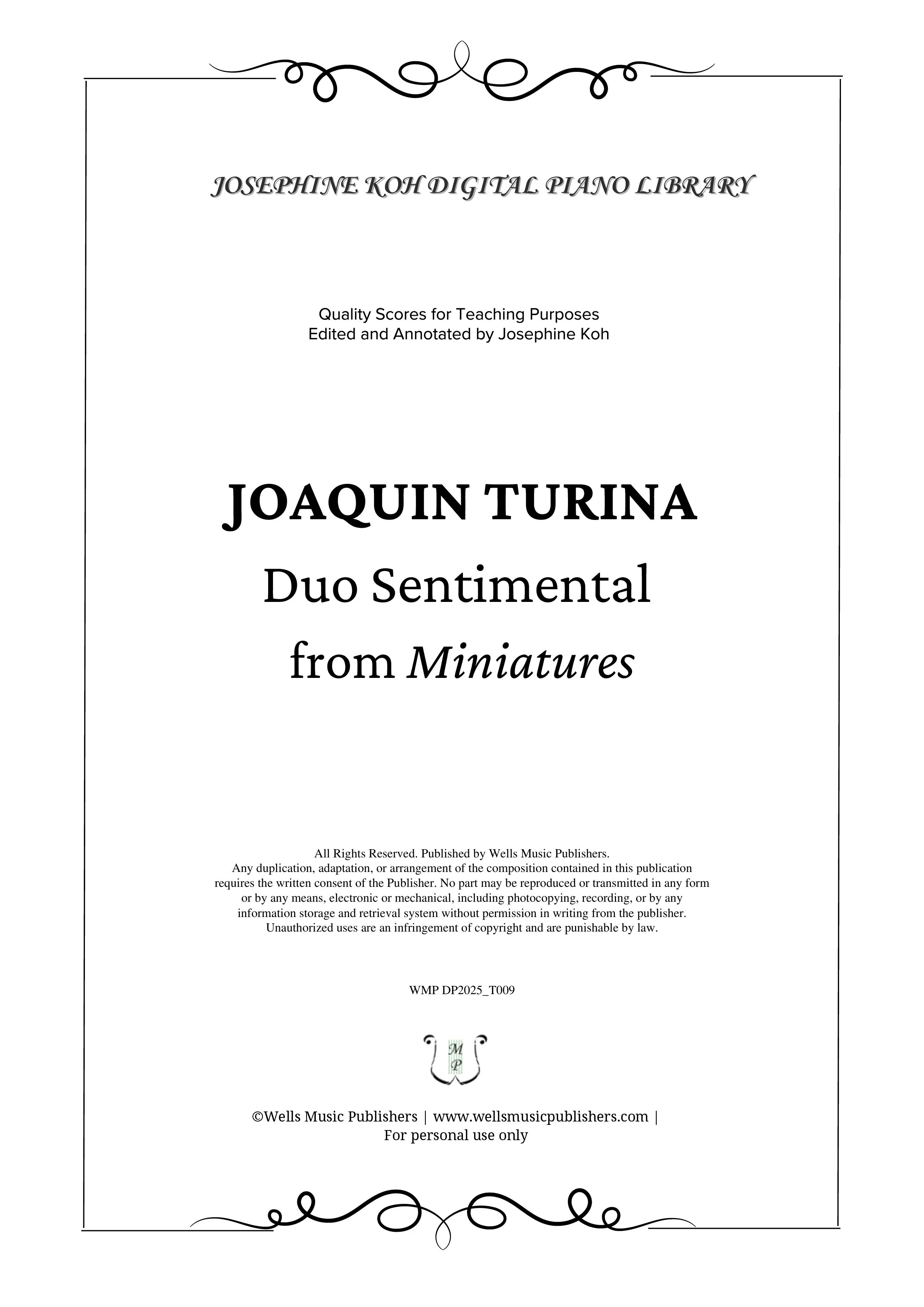 Turina, J_Duo Sentimental from Miniatures (WMP DP2025_T009)-sf