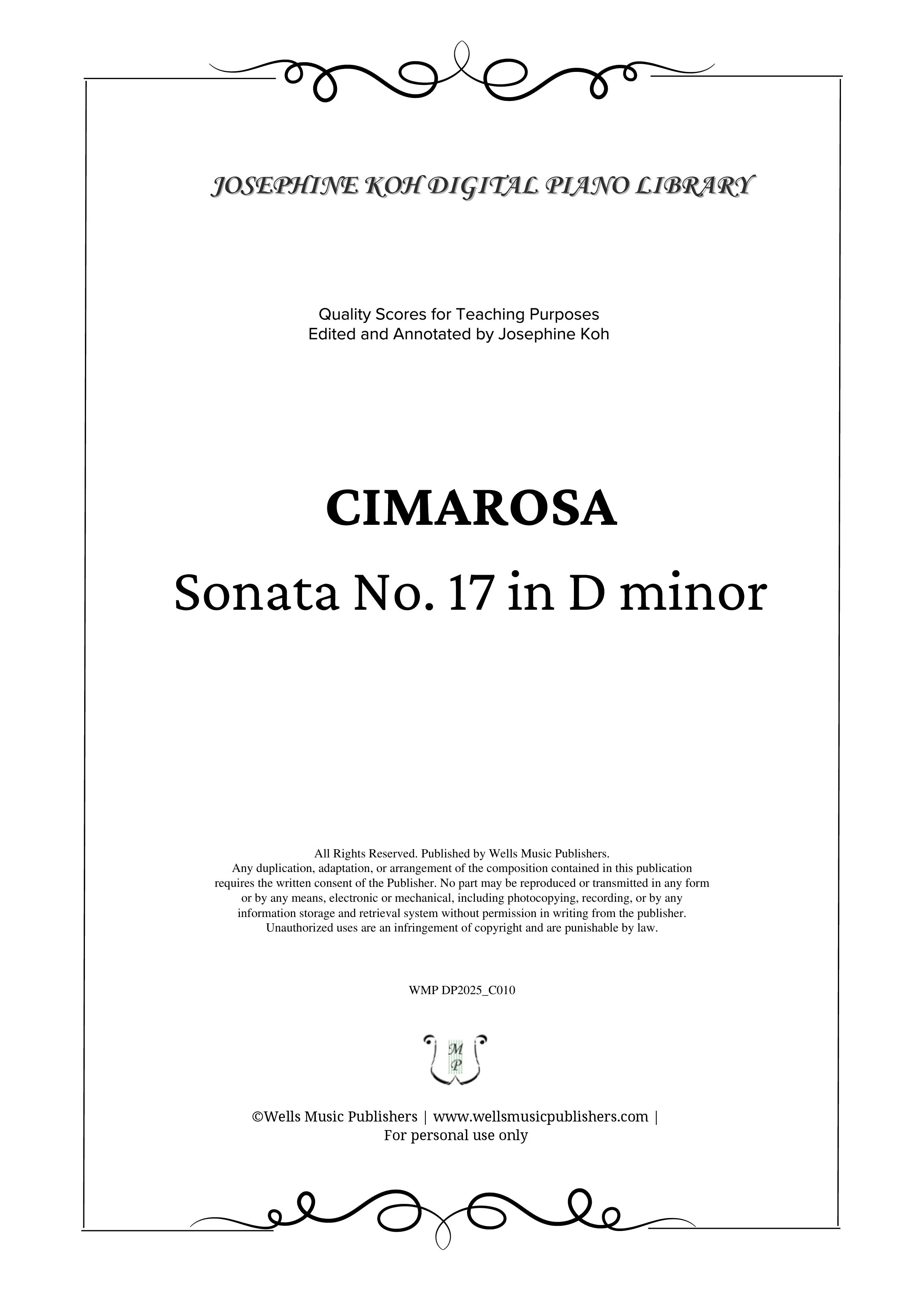 Cimarosa_Sonata No. 17 (WMP DP2025_C010)-sf