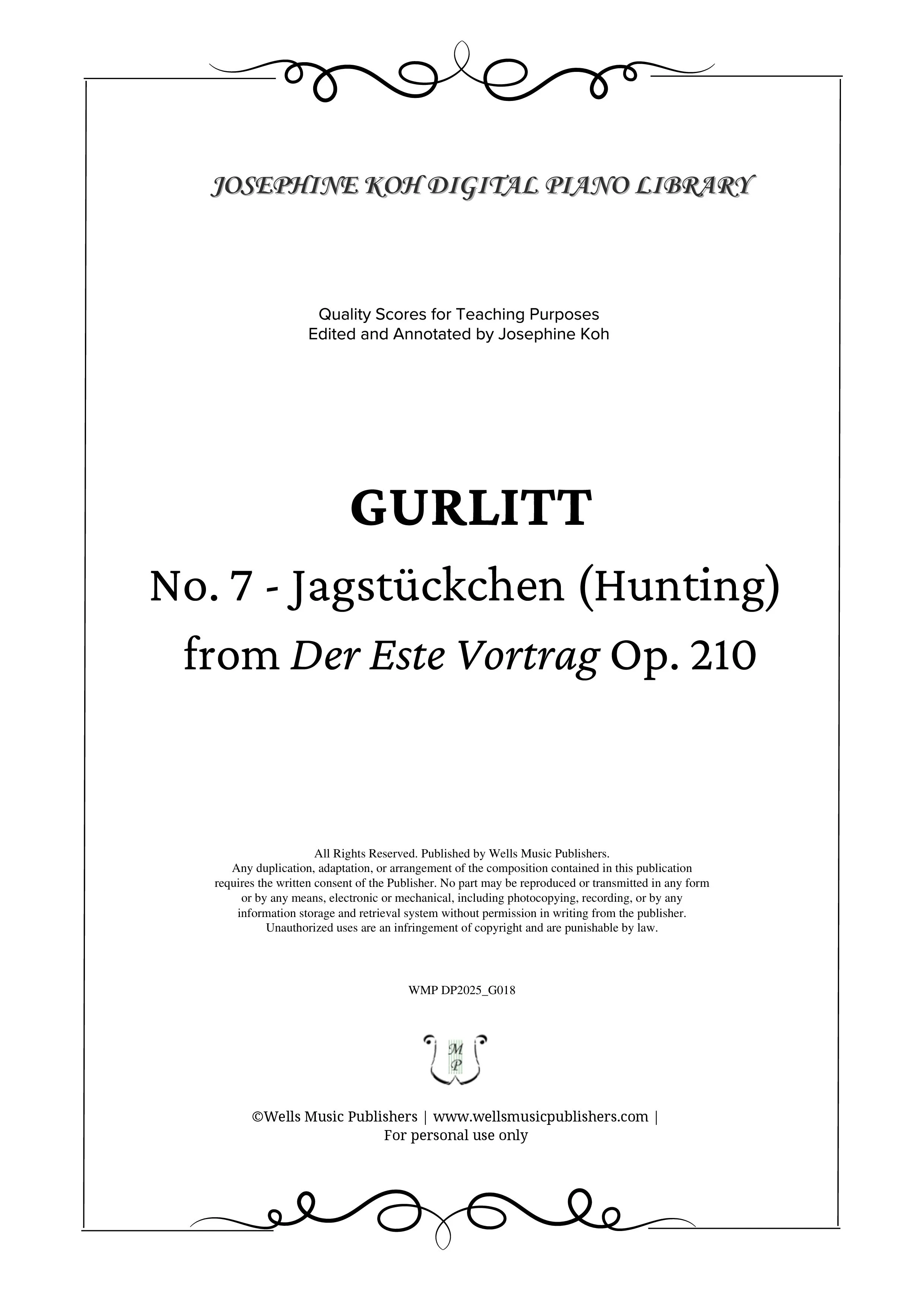 Gurlitt_Jagstückchen (Hunting) (WMP DP2025_G018)-sf