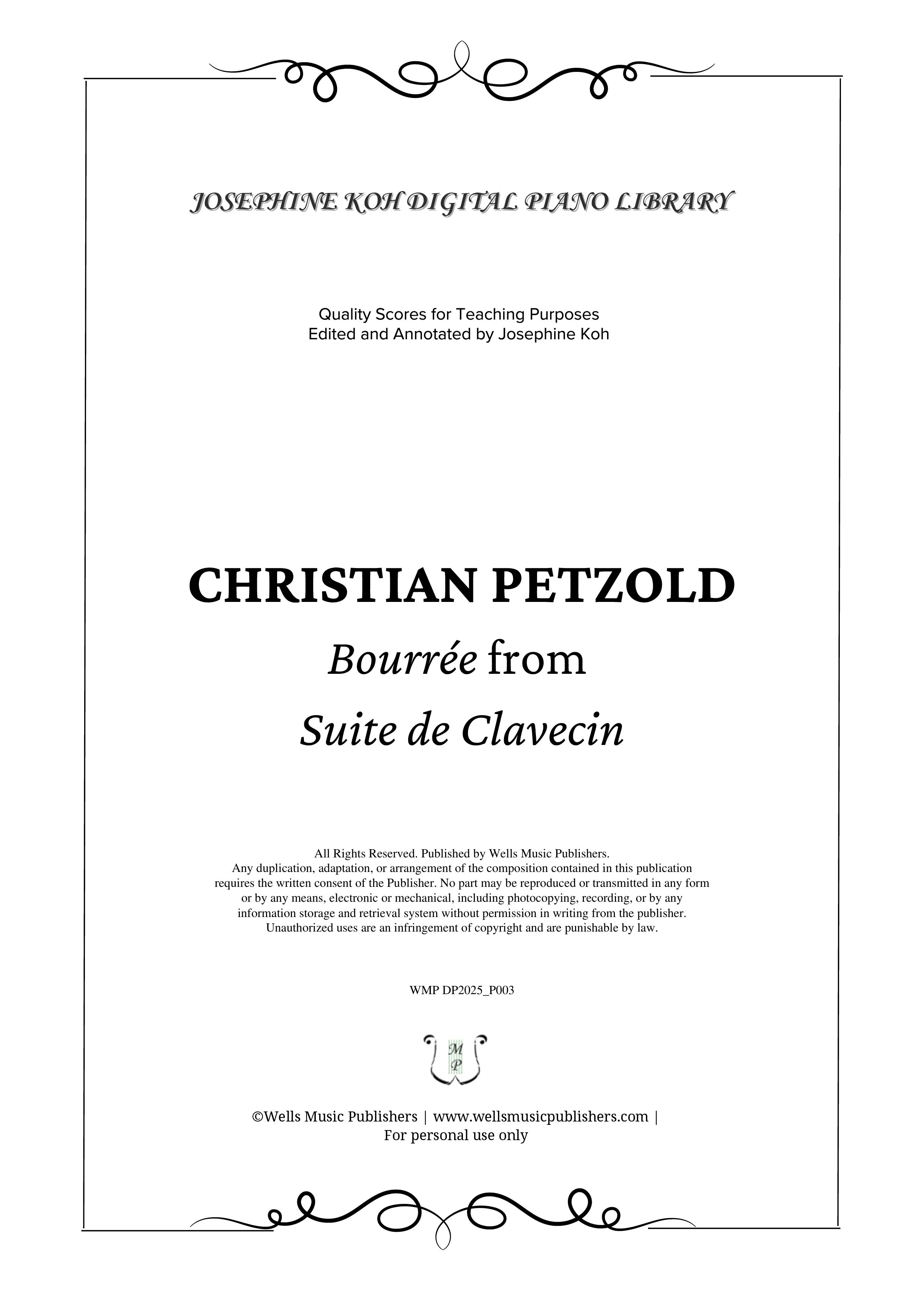 Petzold, Christian_Bourrée from Suite de Clavecin (WMP DP2025_P003)-sf