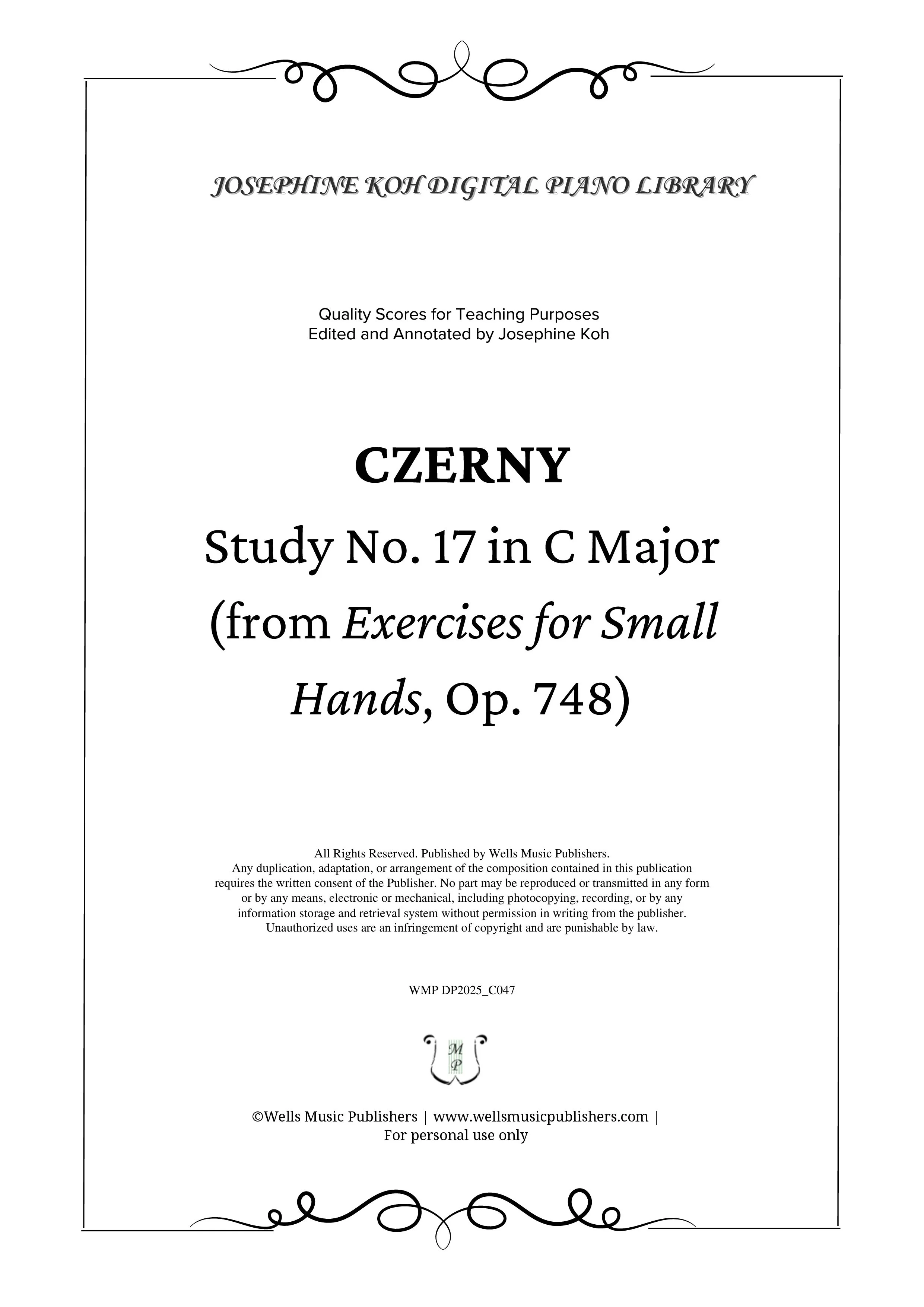 Czerny_Study Op. 748 No. 17 (WMP DP2025_C047)-sf