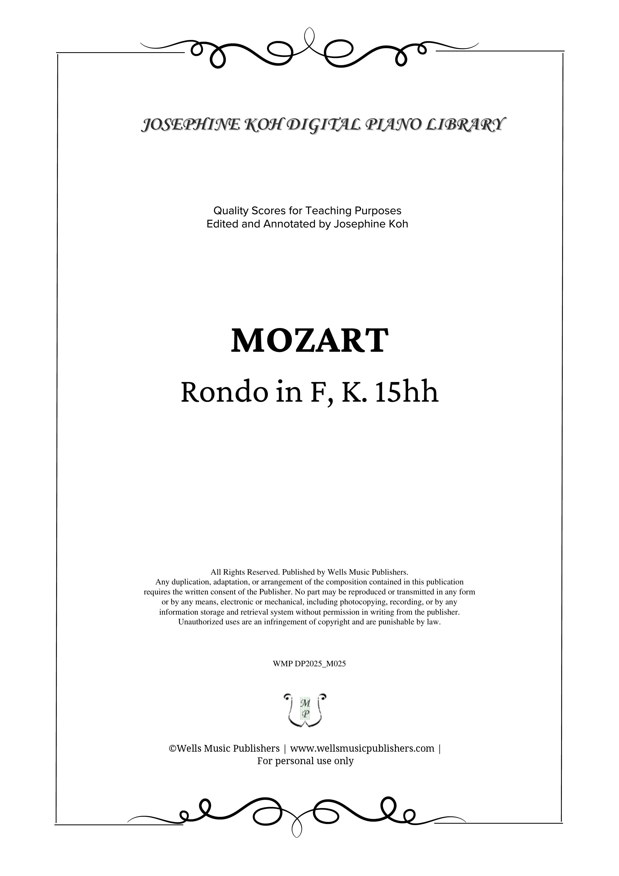 Mozart_Rondo in F, K. 15hh (WMP DP2025_M025)-sf