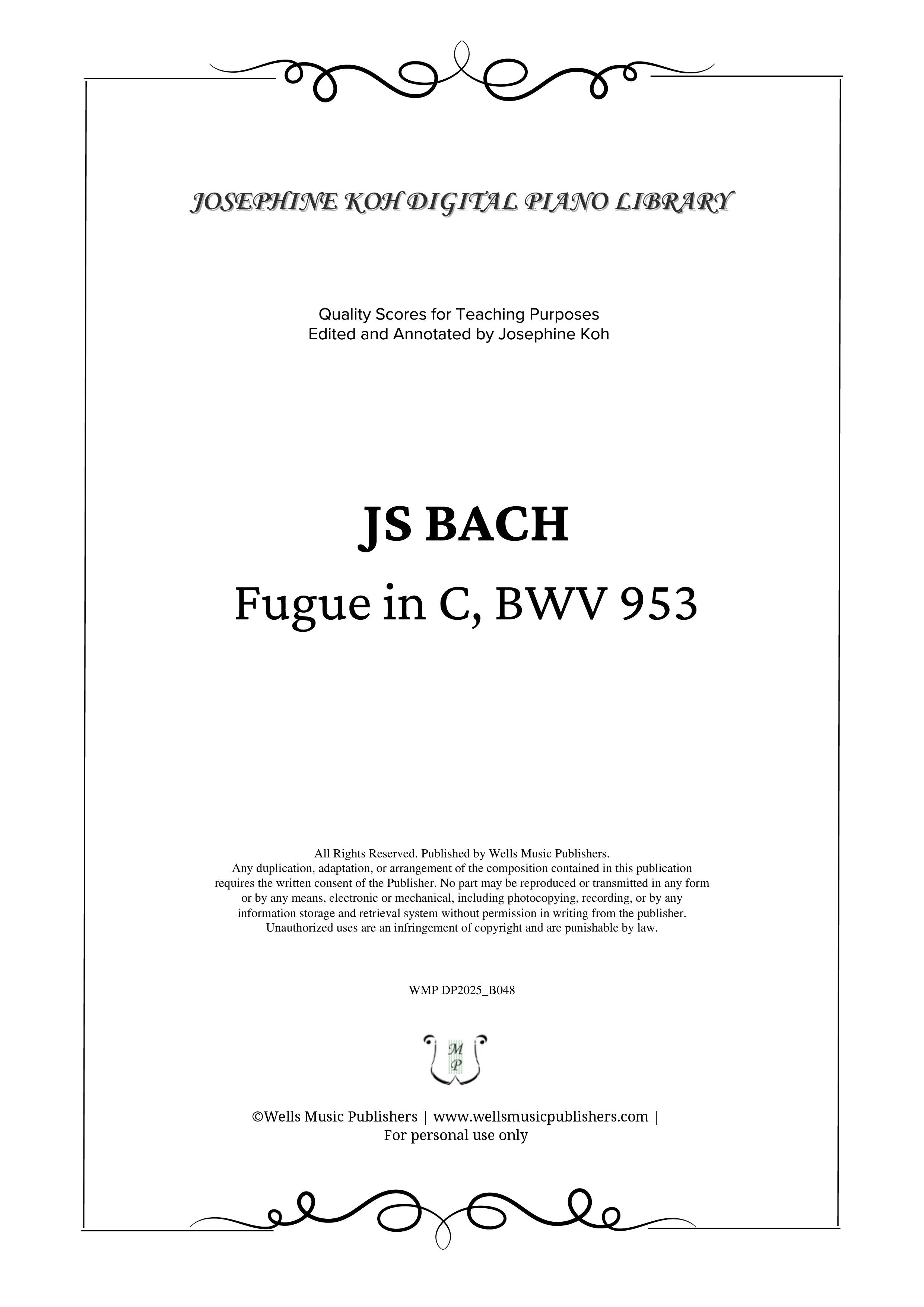 Bach, JS_Fugue in C, BWV 953 (WMP DP2025_B048)-sf