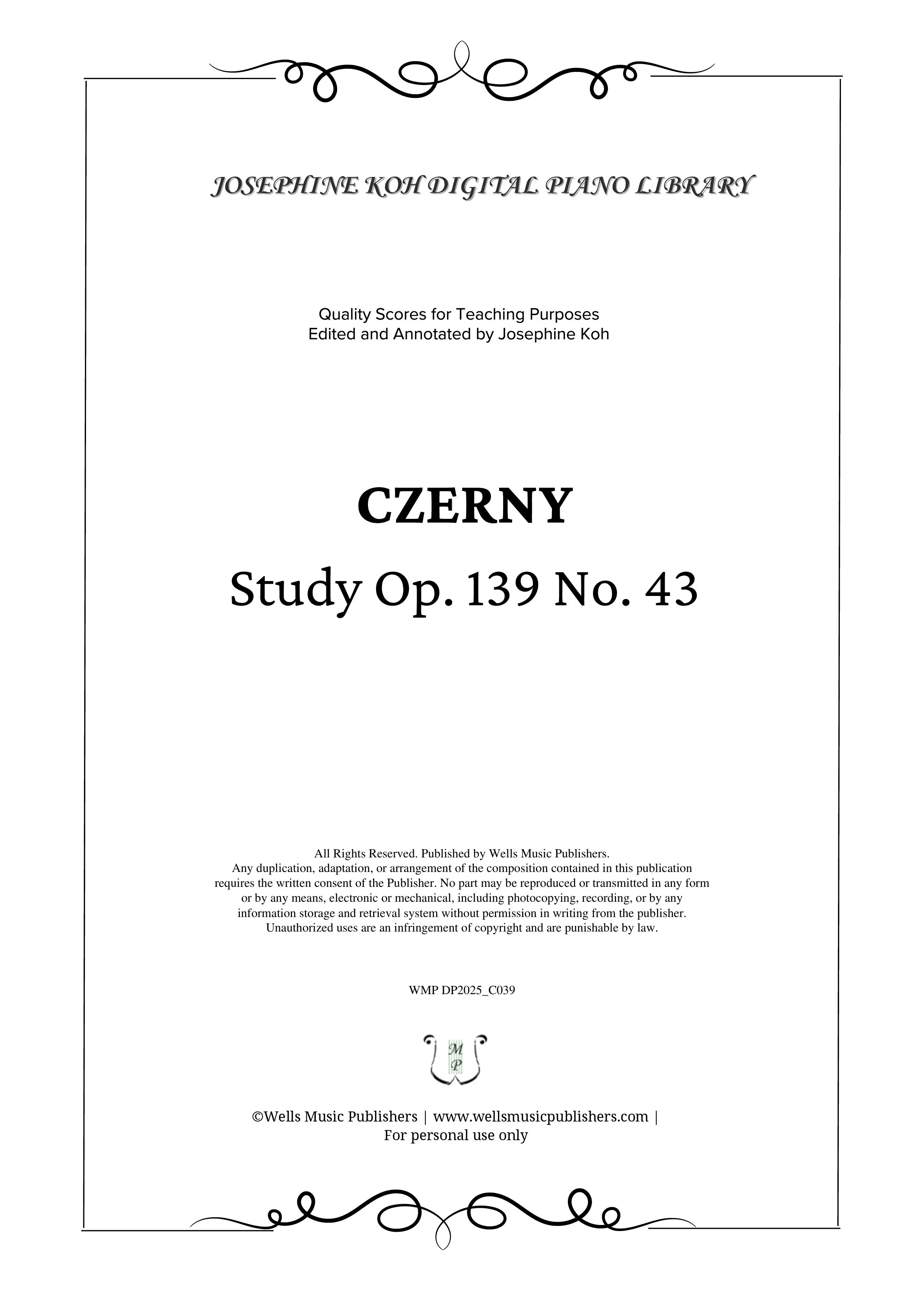 Czerny_Study Op. 139 No. 43 (WMP DP2025_C039)-sf