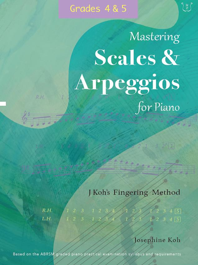 Mastering Scales and Arpeggios for Piano, J Koh's Fingering Method Grade 4 & 5