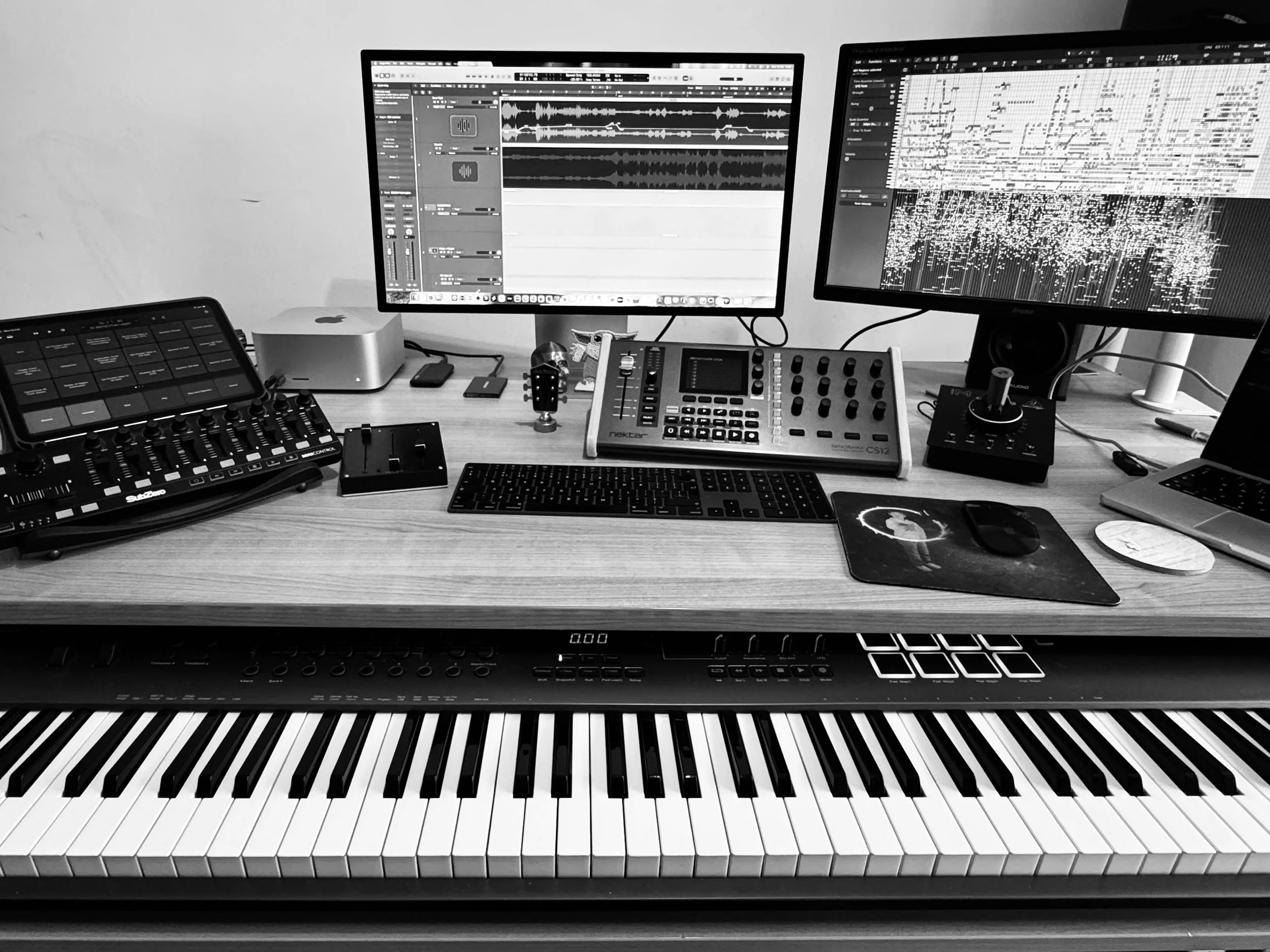 Composer's music studio