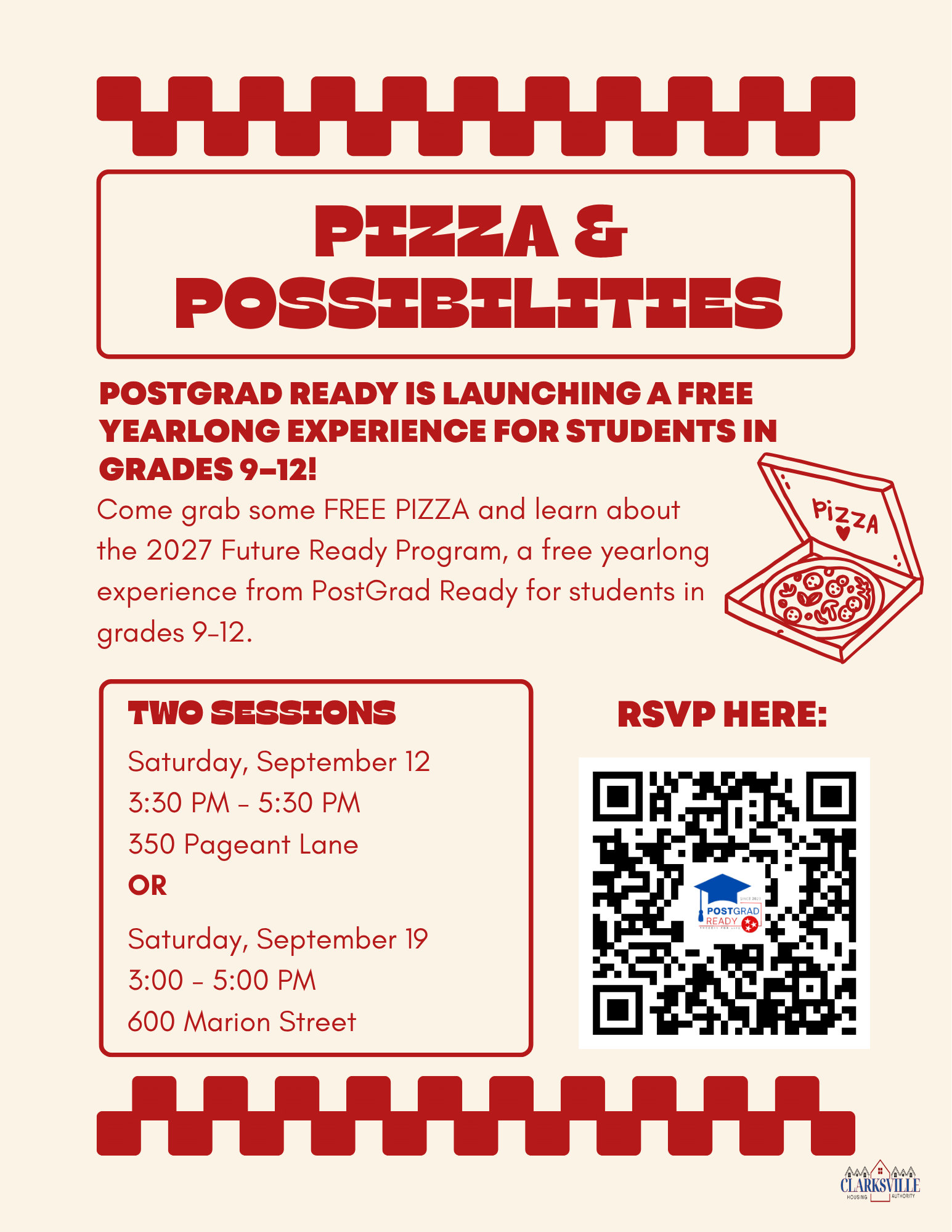 Pizza and Possibilities: Future Ready Program Info Session #2