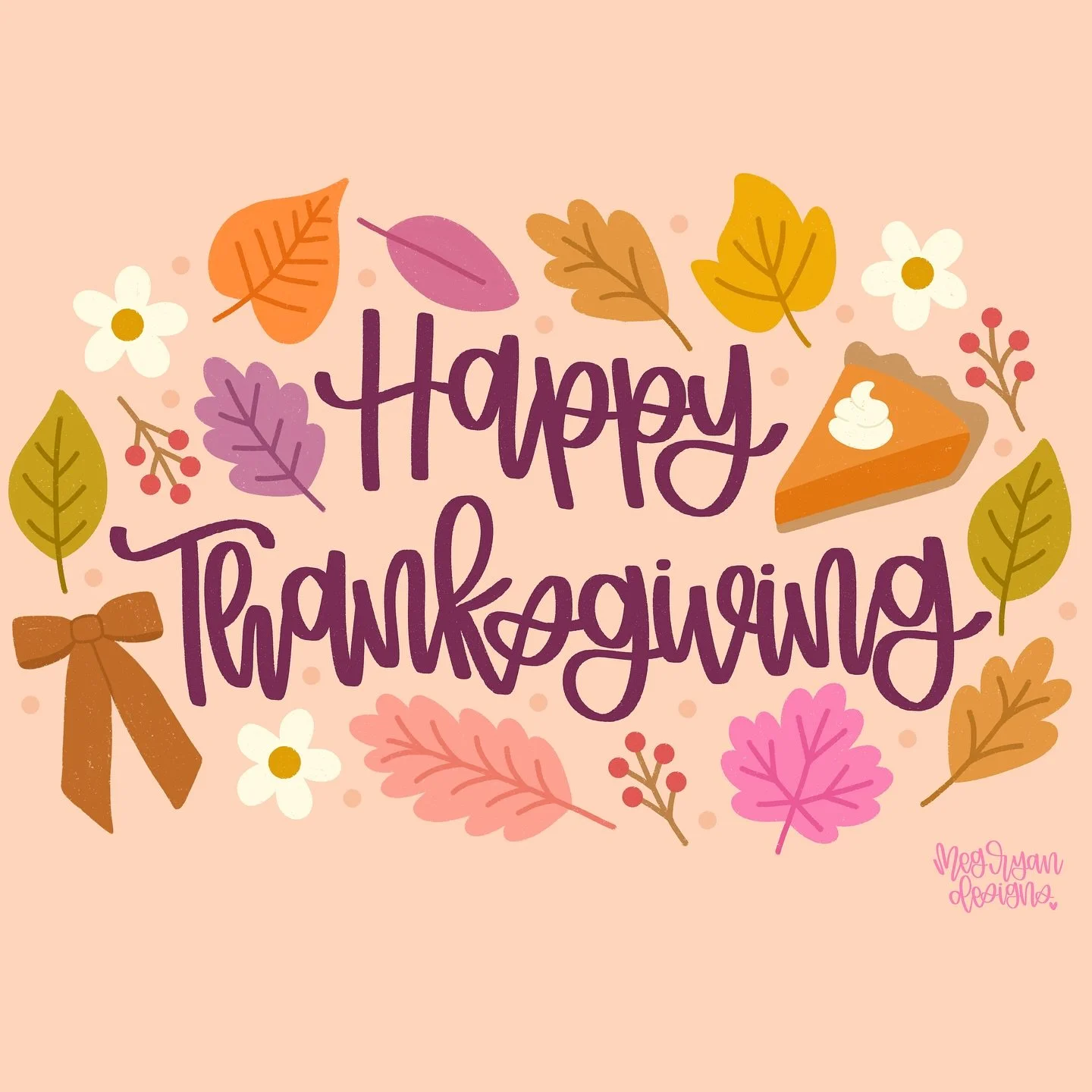 Happy Thanksgiving🍂🥧💗
I&rsquo;m so thankful for all the new friends I&rsquo;ve made over the last year and a half since starting this surface design journey. So thankful for everyone who&rsquo;s bought a pattern, followed along, cheered me on, or 