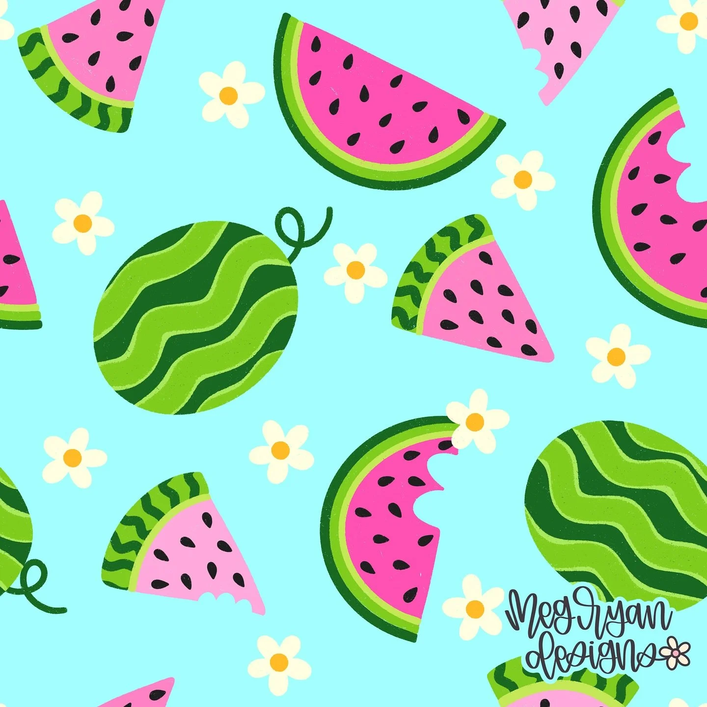It definitely feels like summer in Alabama today 🍉🩵
Loving all the food drawings for @arthustleinsider 

watermelon &bull; summer &bull; pink &bull; playful &bull; cheerful &bull; bright &bull; whimsical &bull; fruity &bull; retro &bull; cute &bull