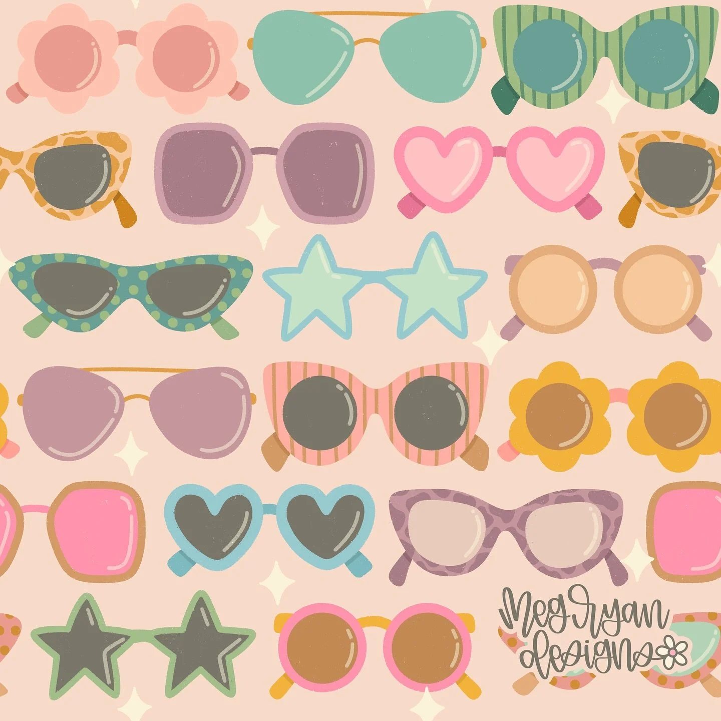 Not kidding this is like the 7th color variation I've tried the last couple days. I'm having an identity crisis...anyone else go through this? Send help 😂🙈

Meg Ryan Designs | retro sunglasses | summer pattern | playful print | colorful eyewear | g