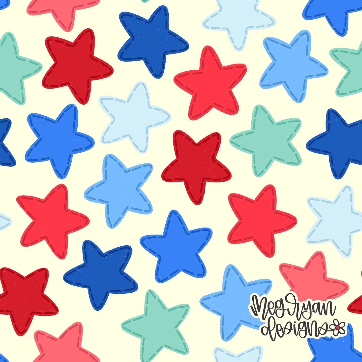 I was on a felt everything kick last month 😅 I always tried to add some filler and I don't think I like it now. What do you think? Better with or without? 

patriotic | stars | americana | summer | fourth of july | red white blue | aqua | gold | pla