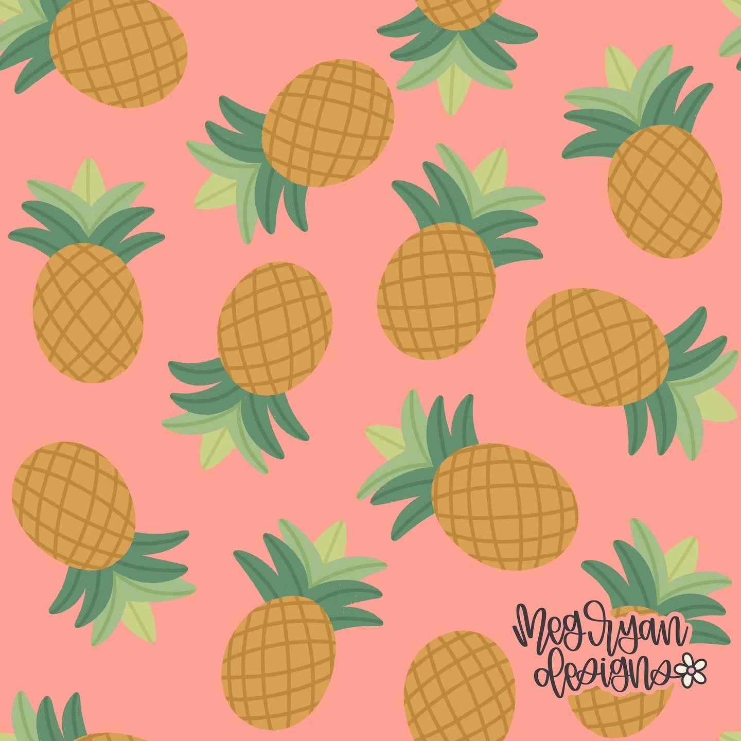 Just some little pineapples 🍍🌴

Meg Ryan Designs | pineapple pattern | tropical fruit | summer print | vacation style | playful design | coral pink | dusty rose | peachy pink | golden yellow | leafy green | island inspired | resort aesthetic | beac