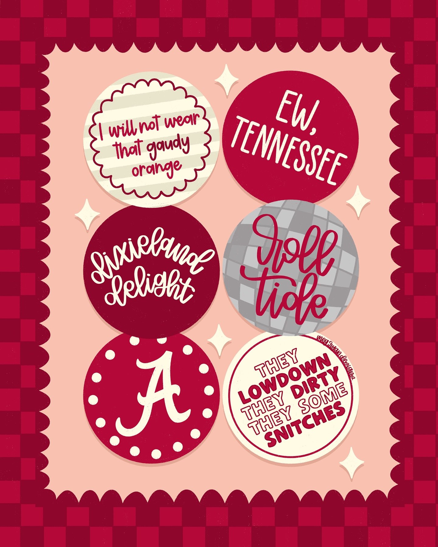 It&rsquo;s Tennessee Hate Week, and around here, we don&rsquo;t wear that gaudy orange! &hearts;️🐘 Roll Tide! 

Alabama Football | Tennessee Hate Week | Roll Tide | Crimson Tide | Alabama Game Day | Third Saturday in October | College Football Rival