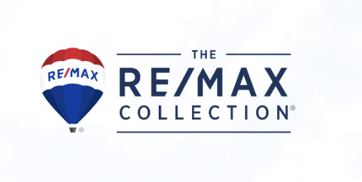 The RE/MAX Collection logo featuring a hot air balloon with red, white, and blue sections and the text 'The RE/MAX Collection' in a modern font.