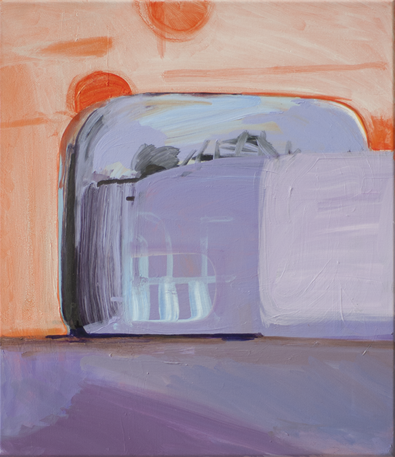 Toaster, 2019, Acrylic on canvas, 16 x 14 inches