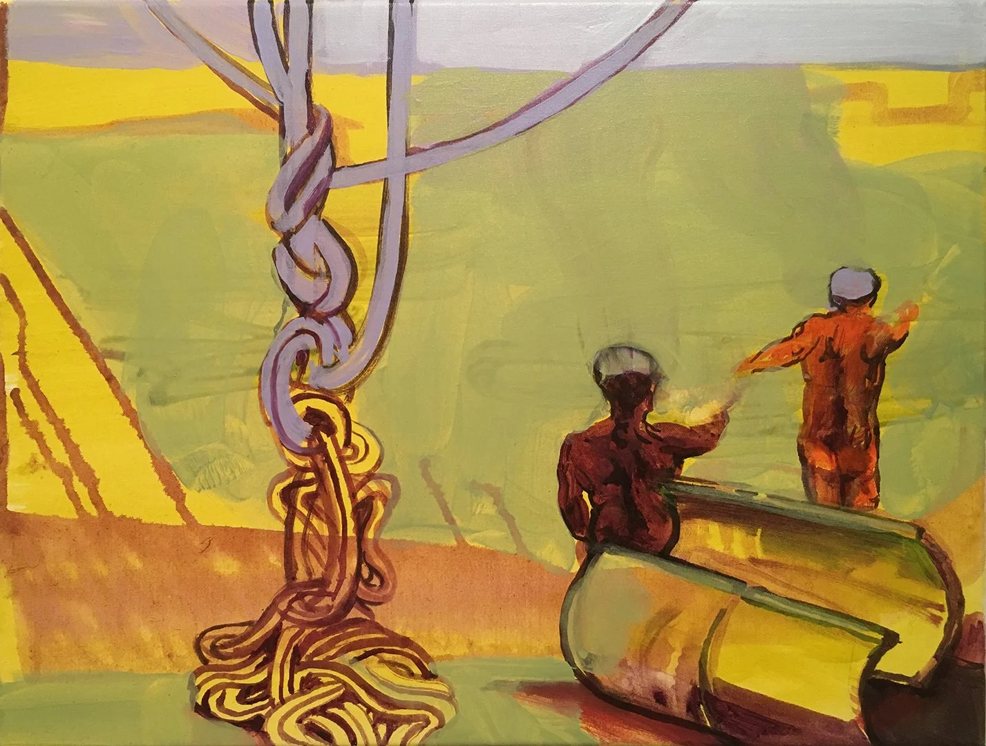 Just Yonder, 2017, Acrylic on canvas, 12 x 16 inches