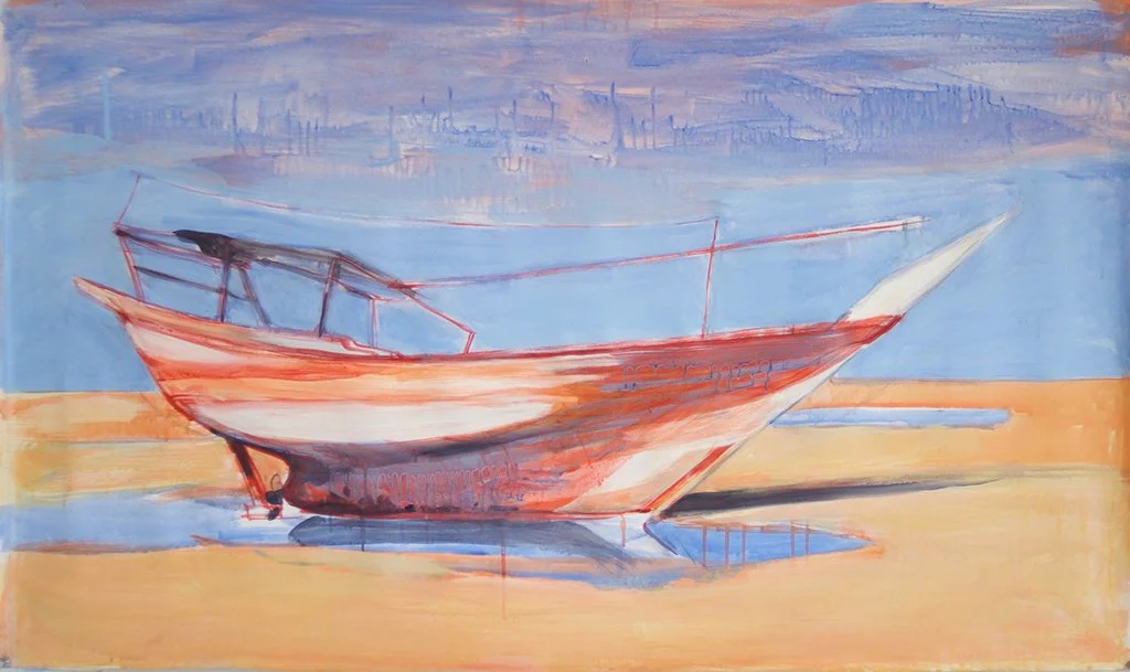 Desert, 2016, Acrylic on canvas, 24 x 40 inches