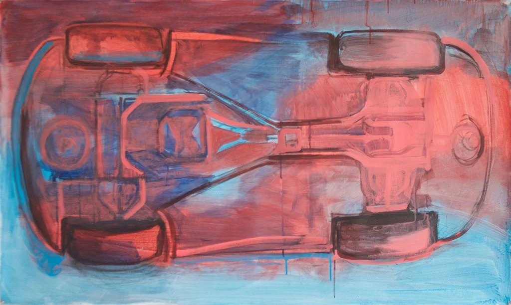 Matchbox, 2016, Acrylic on canvas, 28 x 40 inches