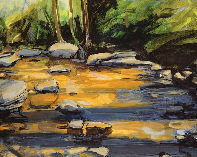 Minnewaska, 2022, Acrylic on Panel, 16 × 20 inches