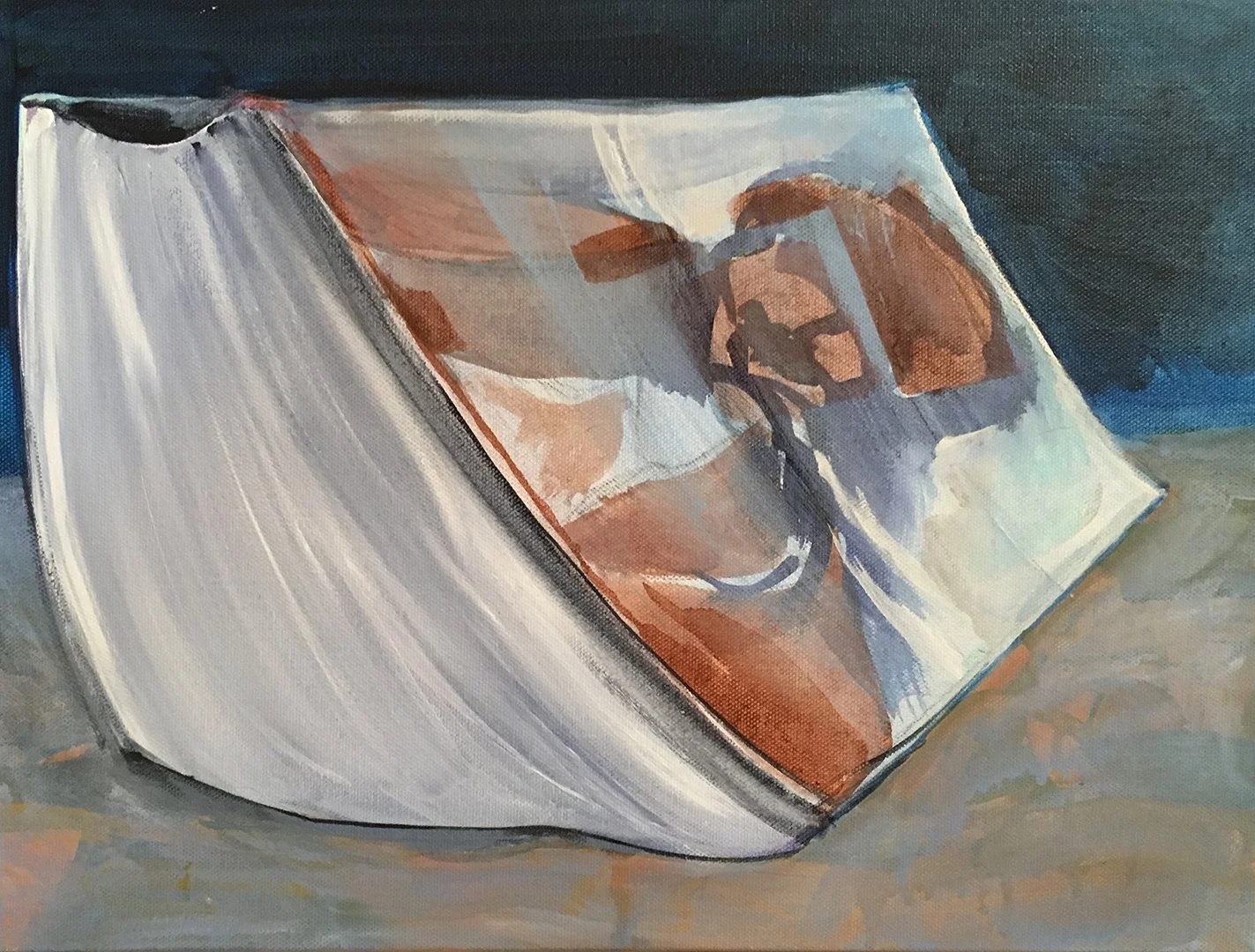 Ruskin, 2017, Acrylic on canvas, 12 x 16 inches