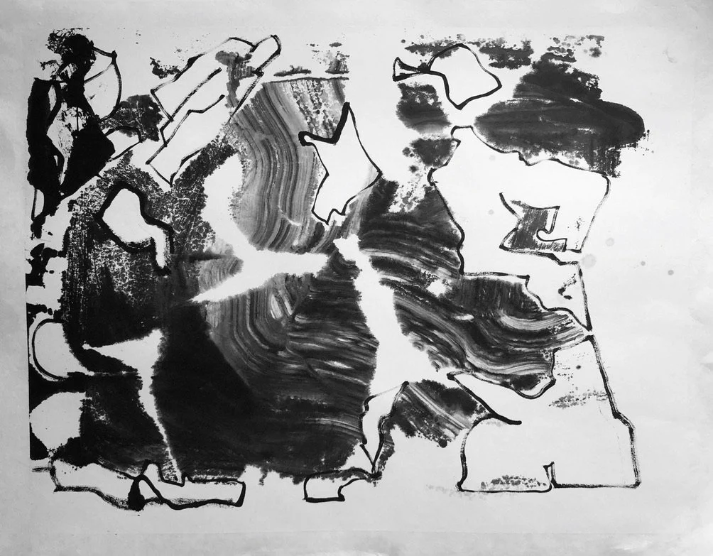 ME#1, 2020, Ink on paper, 20 × 26 inches