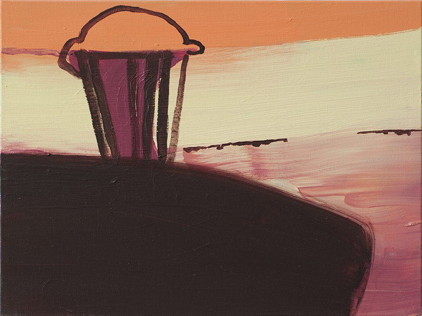 Lookout, 2019, Acrylic on canvas, 12 x 16 inches